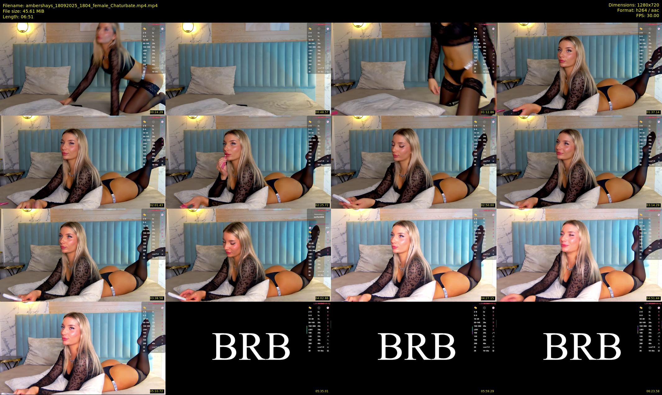ambershays — 7 minute Chaturbate female cam show recording, 720p, Sep 18, 2025