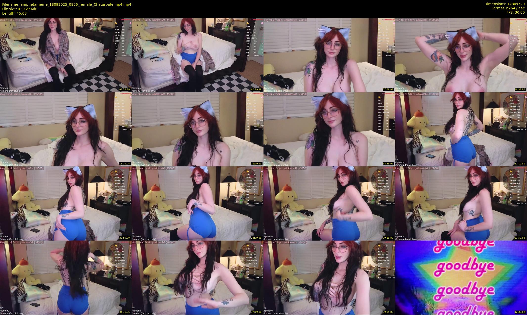 amphetameme — 46 minute Chaturbate female cam show recording, 720p, Sep 18, 2025