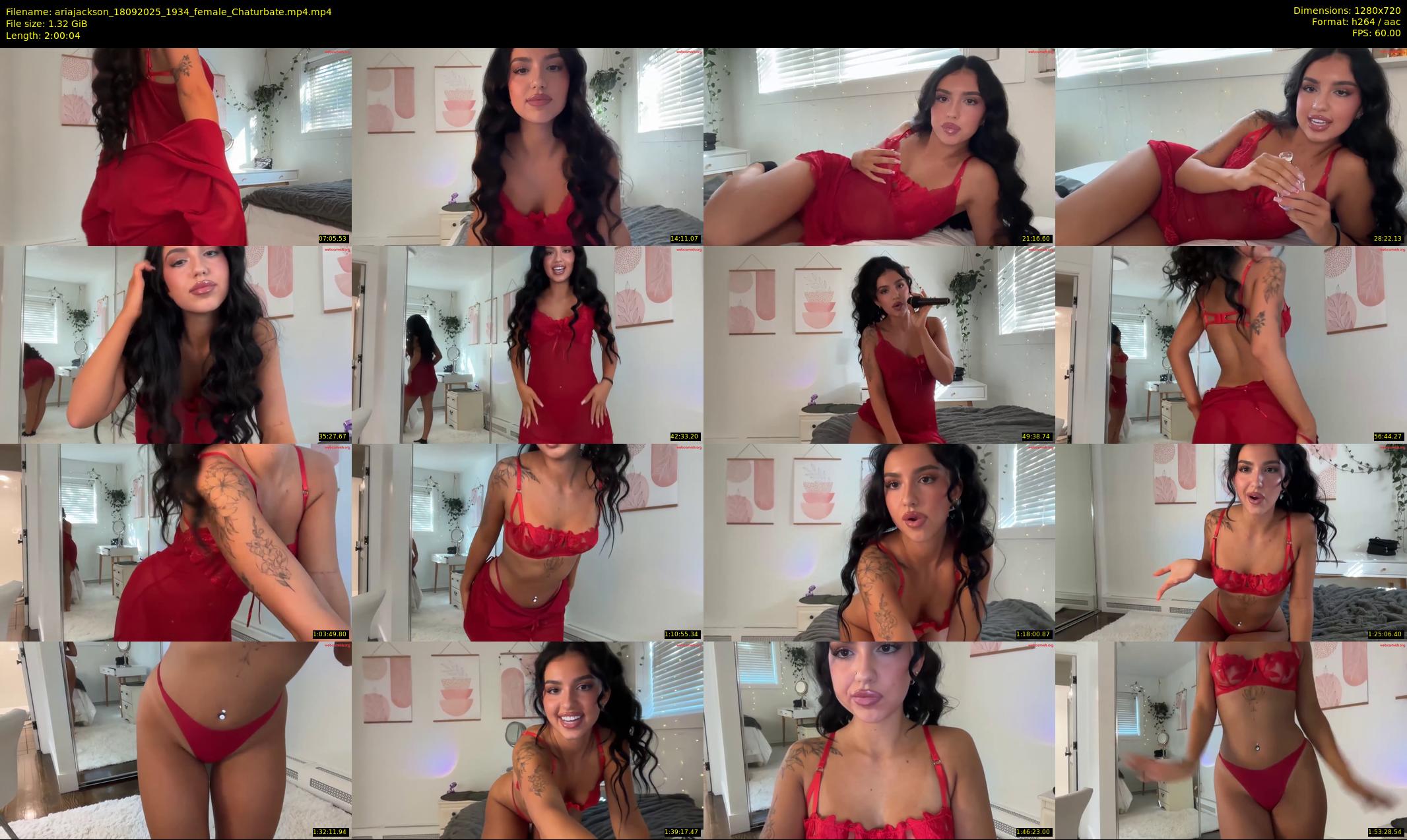 ariajackson — 121 minute Chaturbate female cam show recording, 720p, Sep 18, 2025
