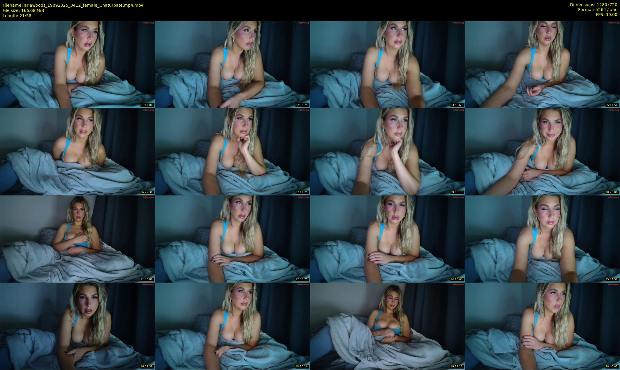 ariawoods — 22 minute Chaturbate female cam show recording, 720p, Sep 19, 2025