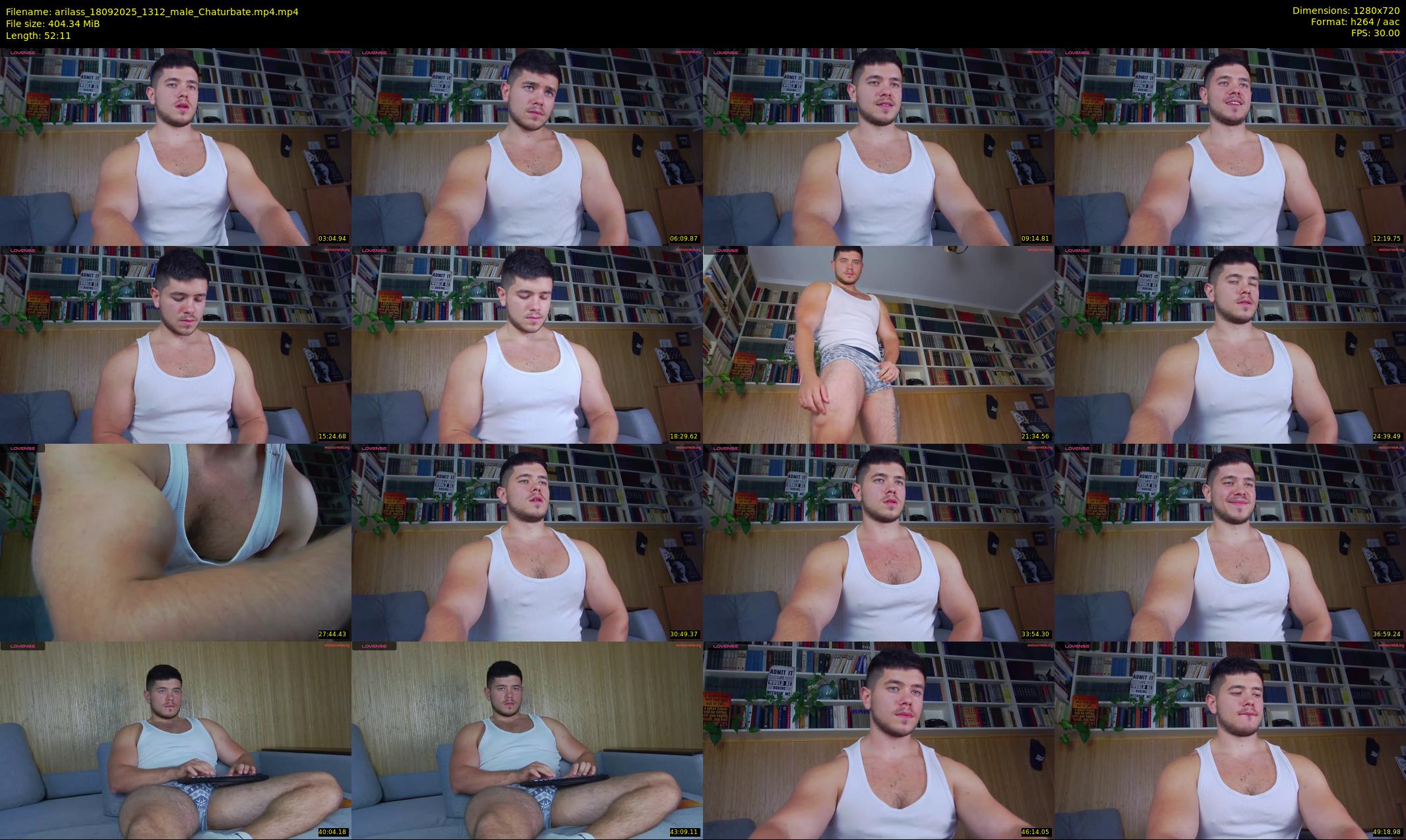 arilass — 53 minute Chaturbate male cam show recording, 720p, Sep 18, 2025