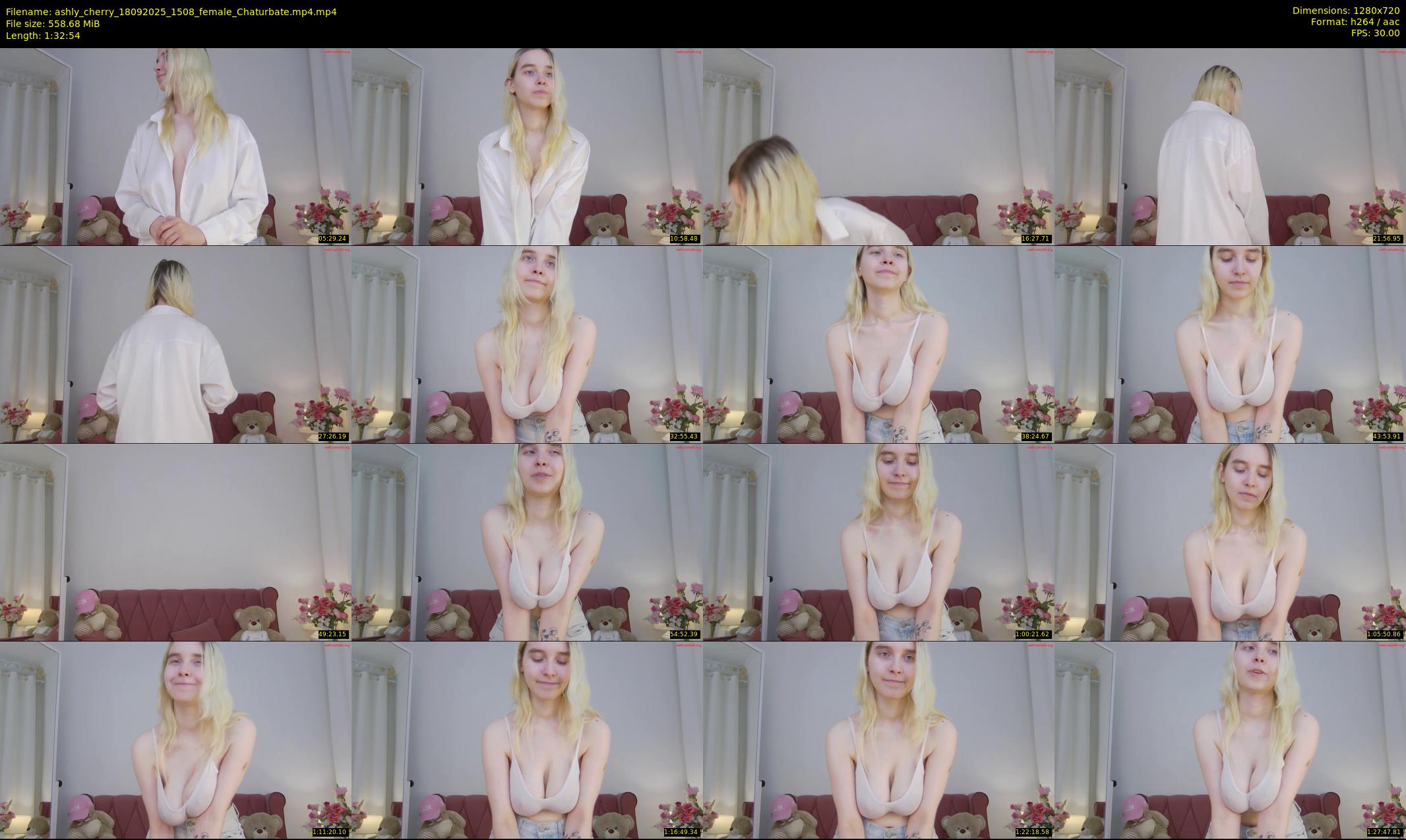 ashly_cherry — 93 minute Chaturbate female cam show recording, 720p, Sep 18, 2025