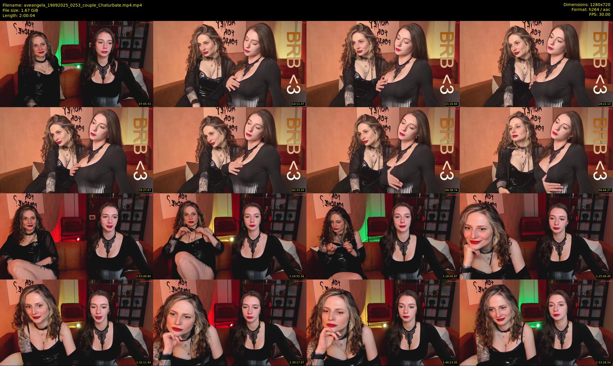 aveangela — 121 minute Chaturbate couple cam show recording, 720p, Sep 19, 2025
