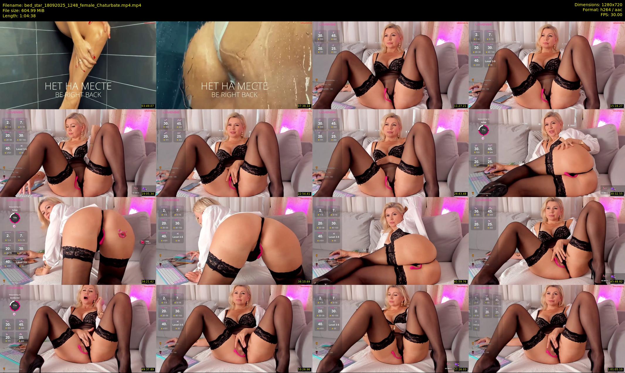 bed_star — 65 minute Chaturbate female cam show recording, 720p, Sep 18, 2025