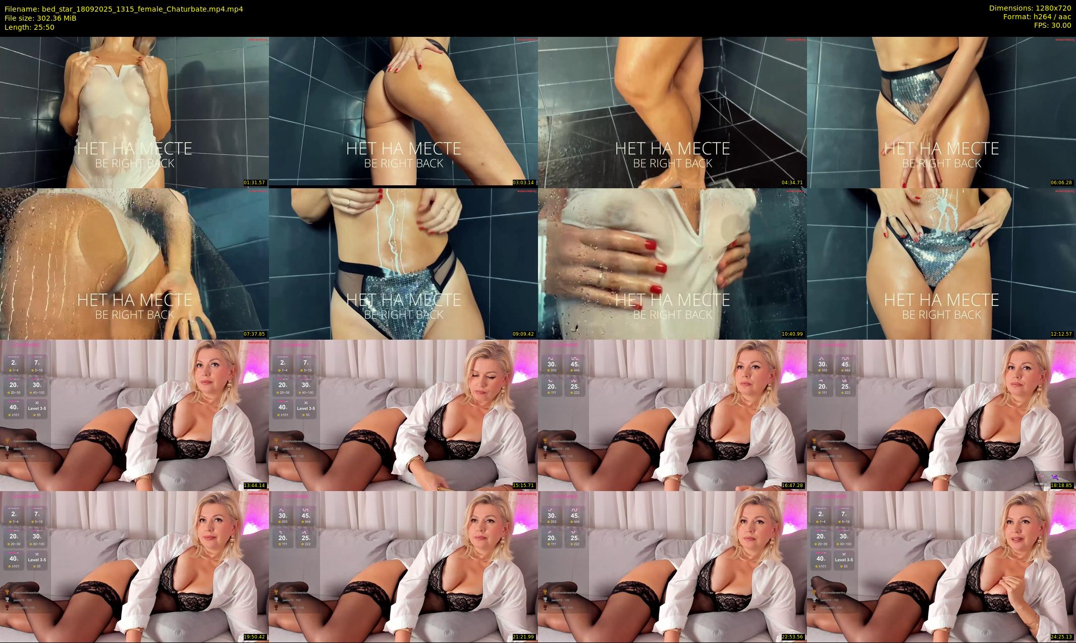 bed_star — 26 minute Chaturbate female cam show recording, 720p, Sep 18, 2025