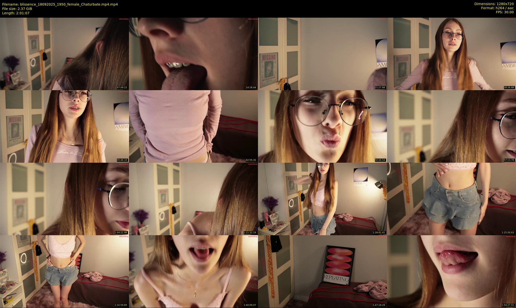 blissence — 122 minute Chaturbate female cam show recording, 720p, Sep 18, 2025