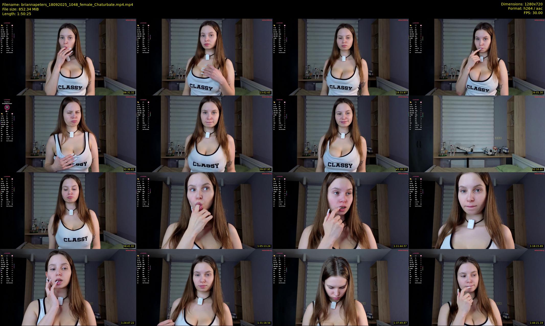 briannapeters — 111 minute Chaturbate female cam show recording, 720p, Sep 18, 2025