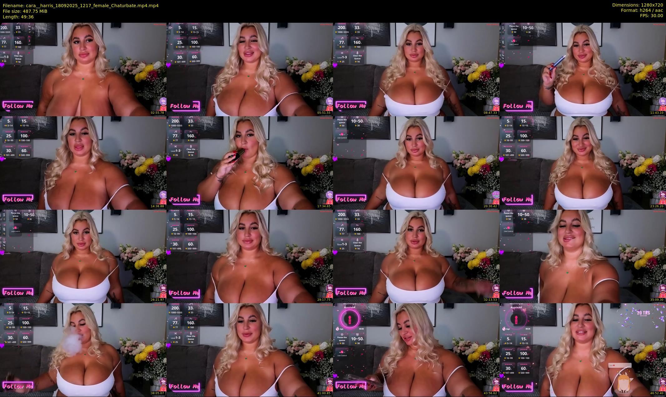 cara__harris — 50 minute Chaturbate female cam show recording, 720p, Sep 18, 2025