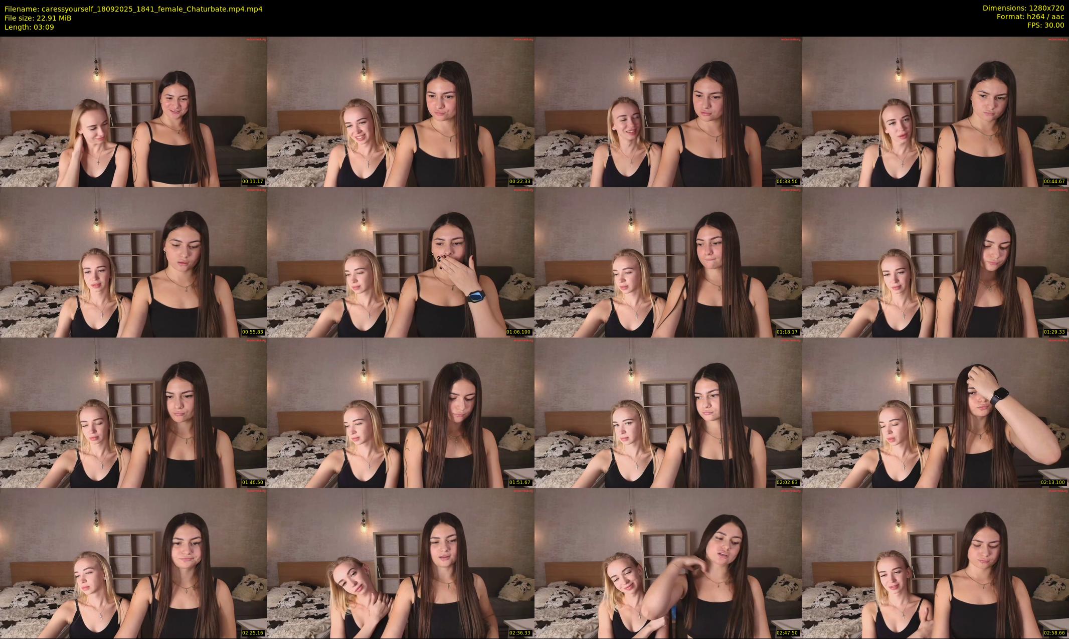 caressyourself — 4 minute Chaturbate female cam show recording, 720p, Sep 18, 2025