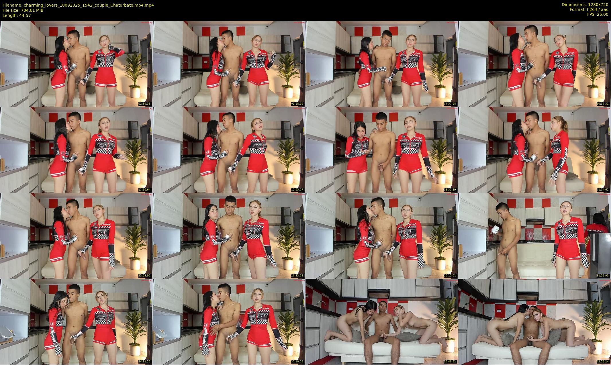 charming_lovers — 45 minute Chaturbate couple cam show recording, 720p, Sep 18, 2025