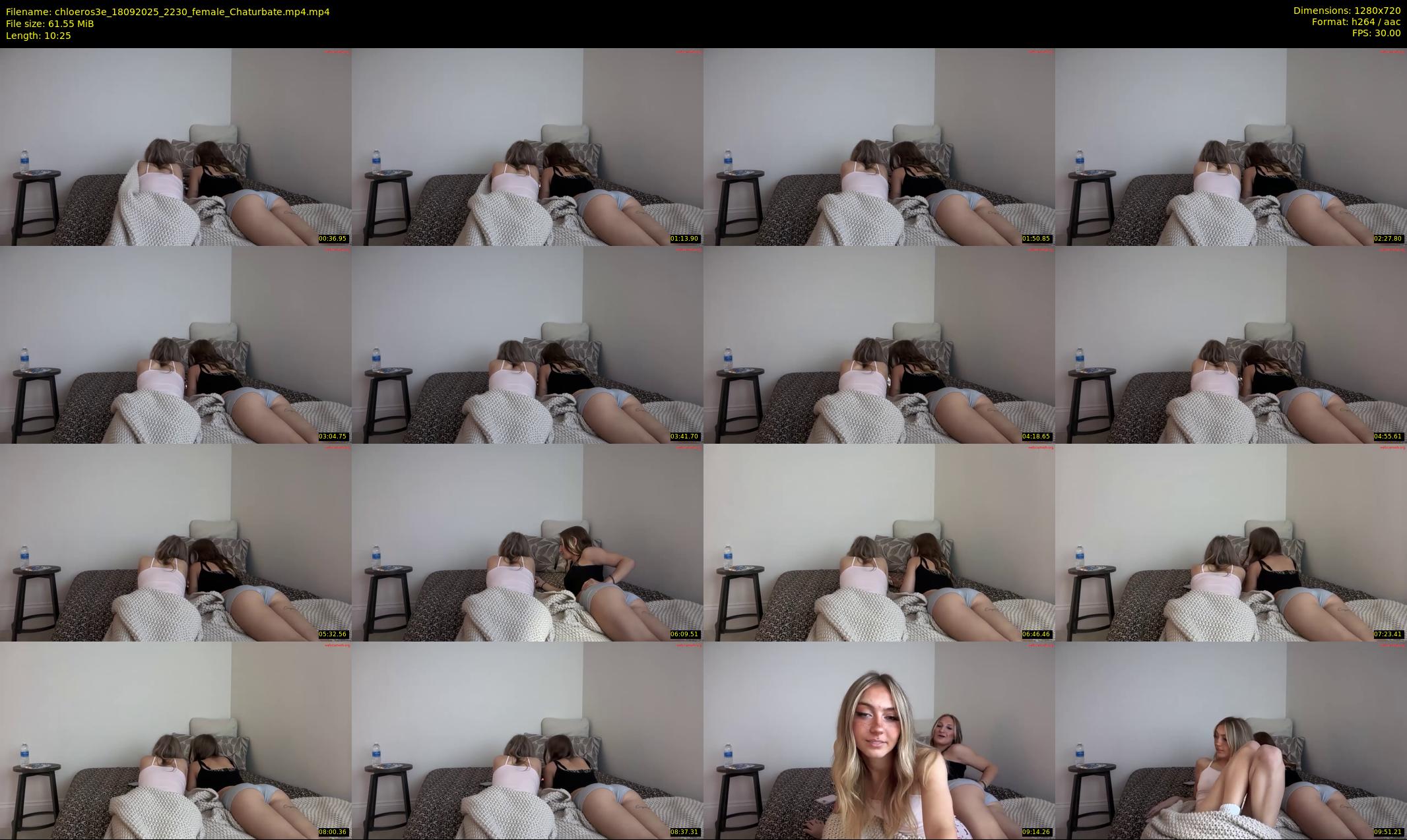 chloeros3e — 11 minute Chaturbate female cam show recording, 720p, Sep 18, 2025