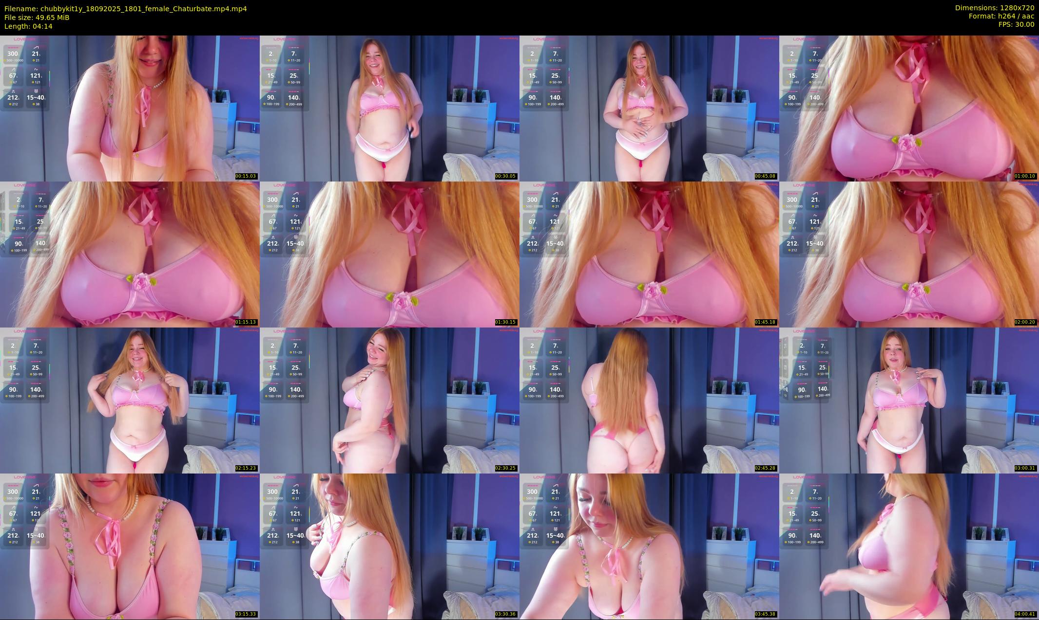 chubbykit1y — 5 minute Chaturbate female cam show recording, 720p, Sep 18, 2025