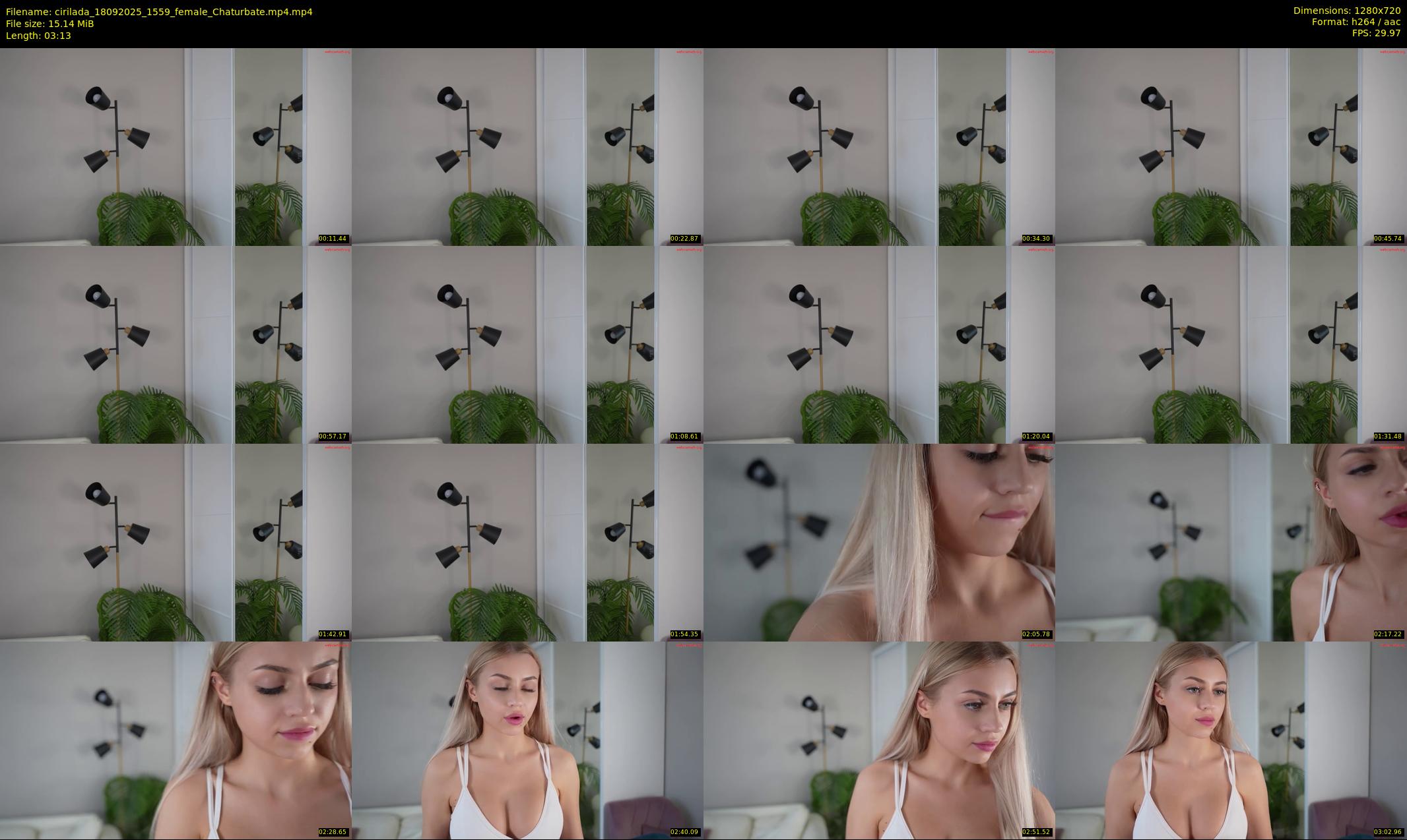 cirilada — 4 minute Chaturbate female cam show recording, 720p, Sep 18, 2025