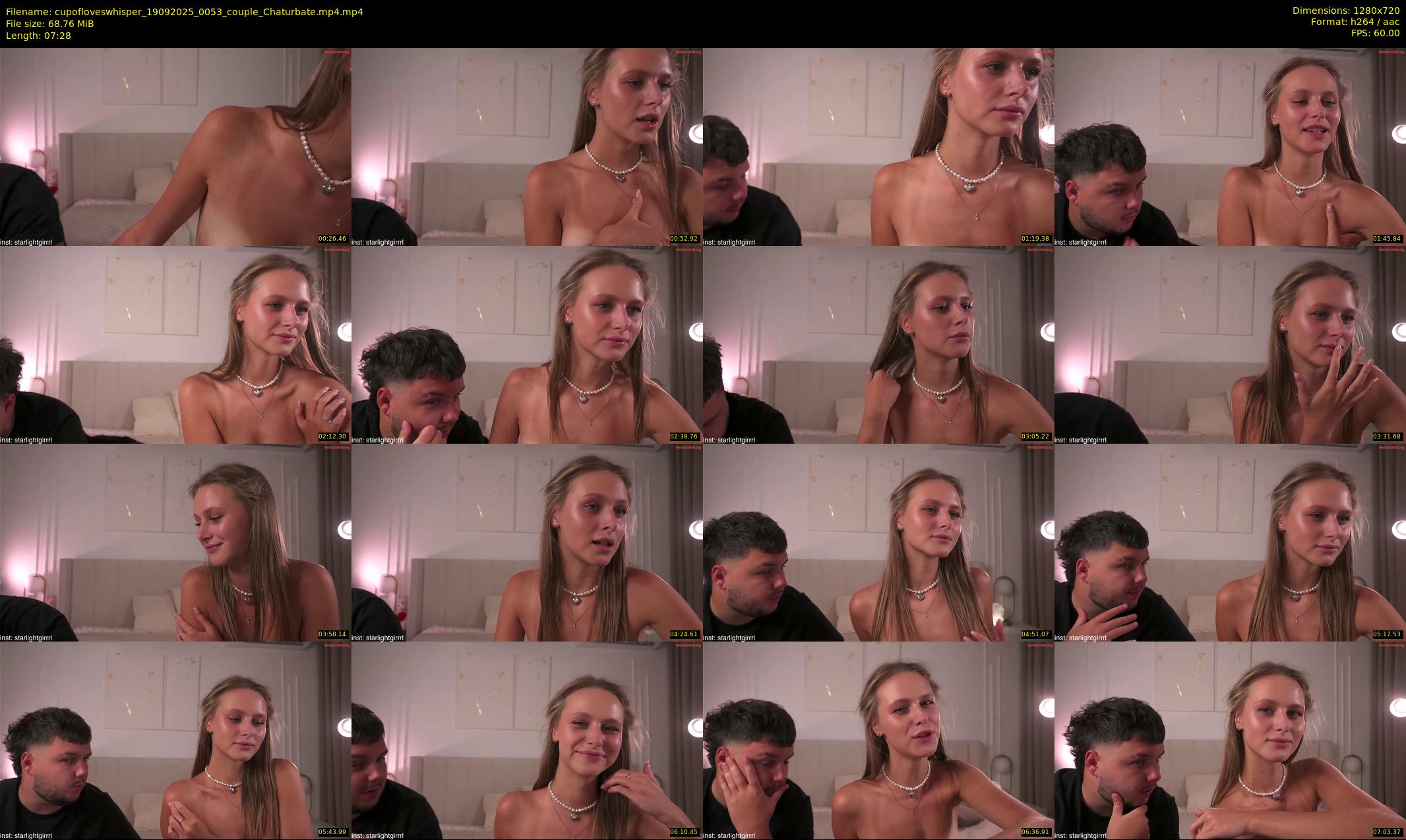 cupofloveswhisper — 8 minute Chaturbate couple cam show recording, 720p, Sep 19, 2025