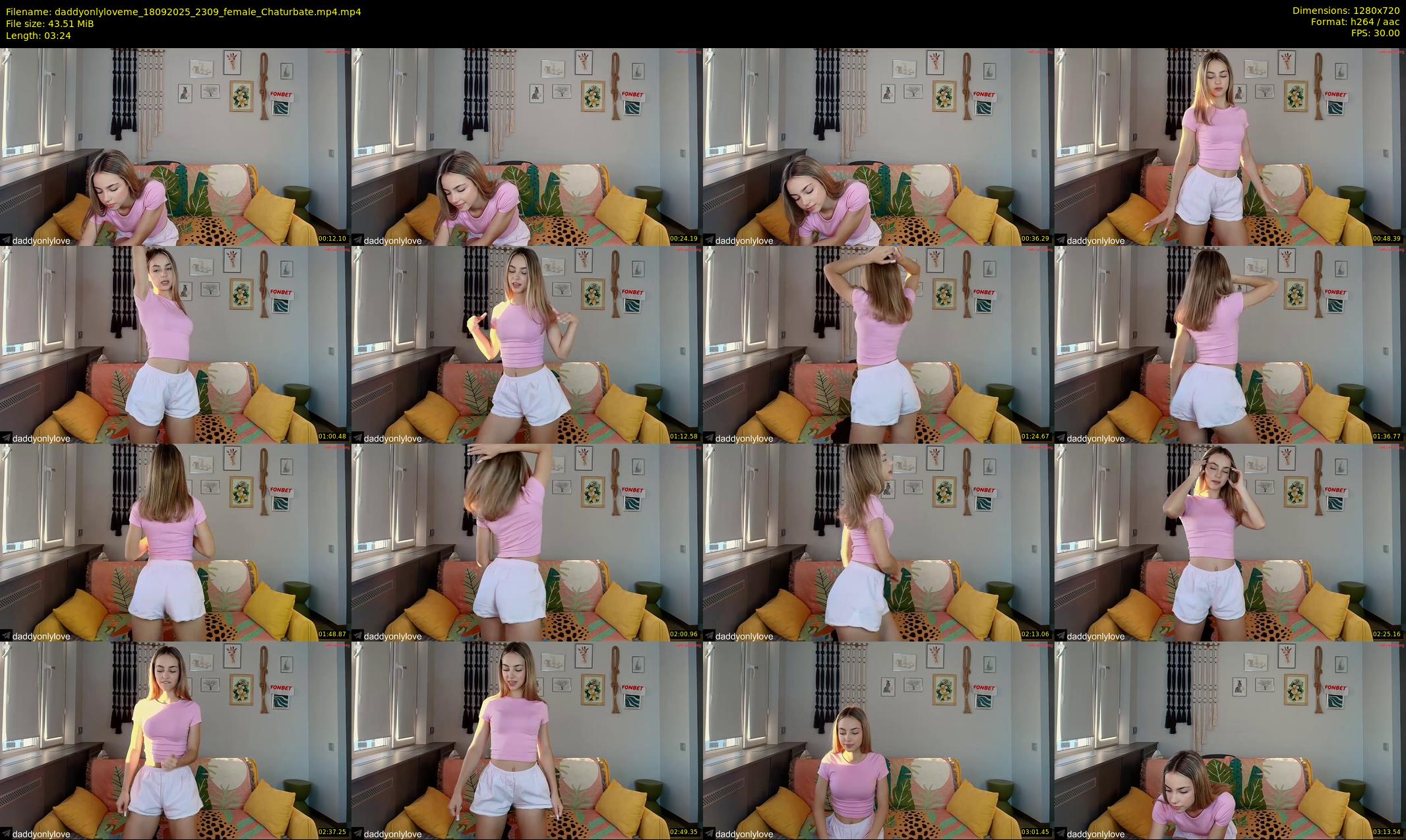 daddyonlyloveme — 4 minute Chaturbate female cam show recording, 720p, Sep 18, 2025
