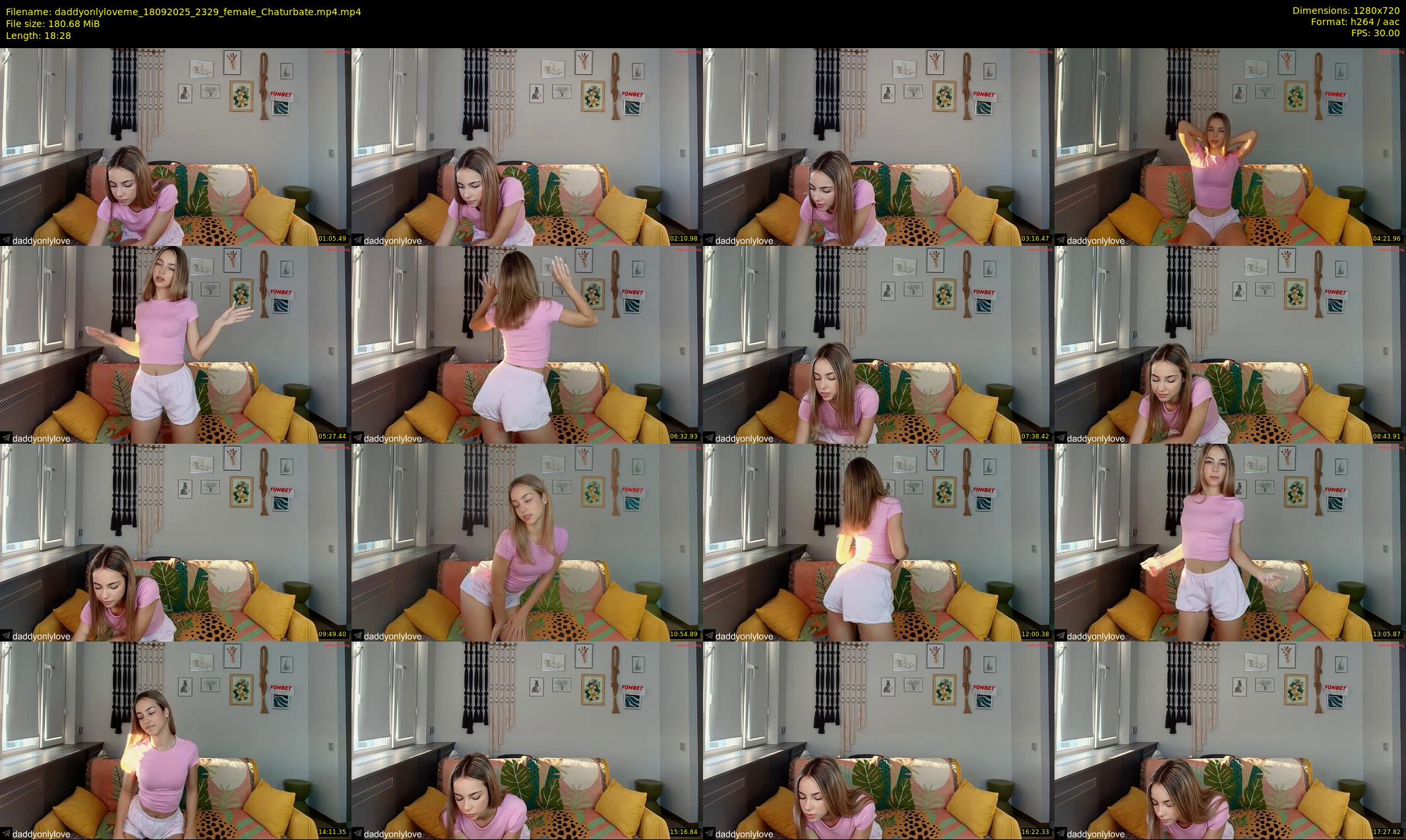 daddyonlyloveme — 19 minute Chaturbate female cam show recording, 720p, Sep 18, 2025