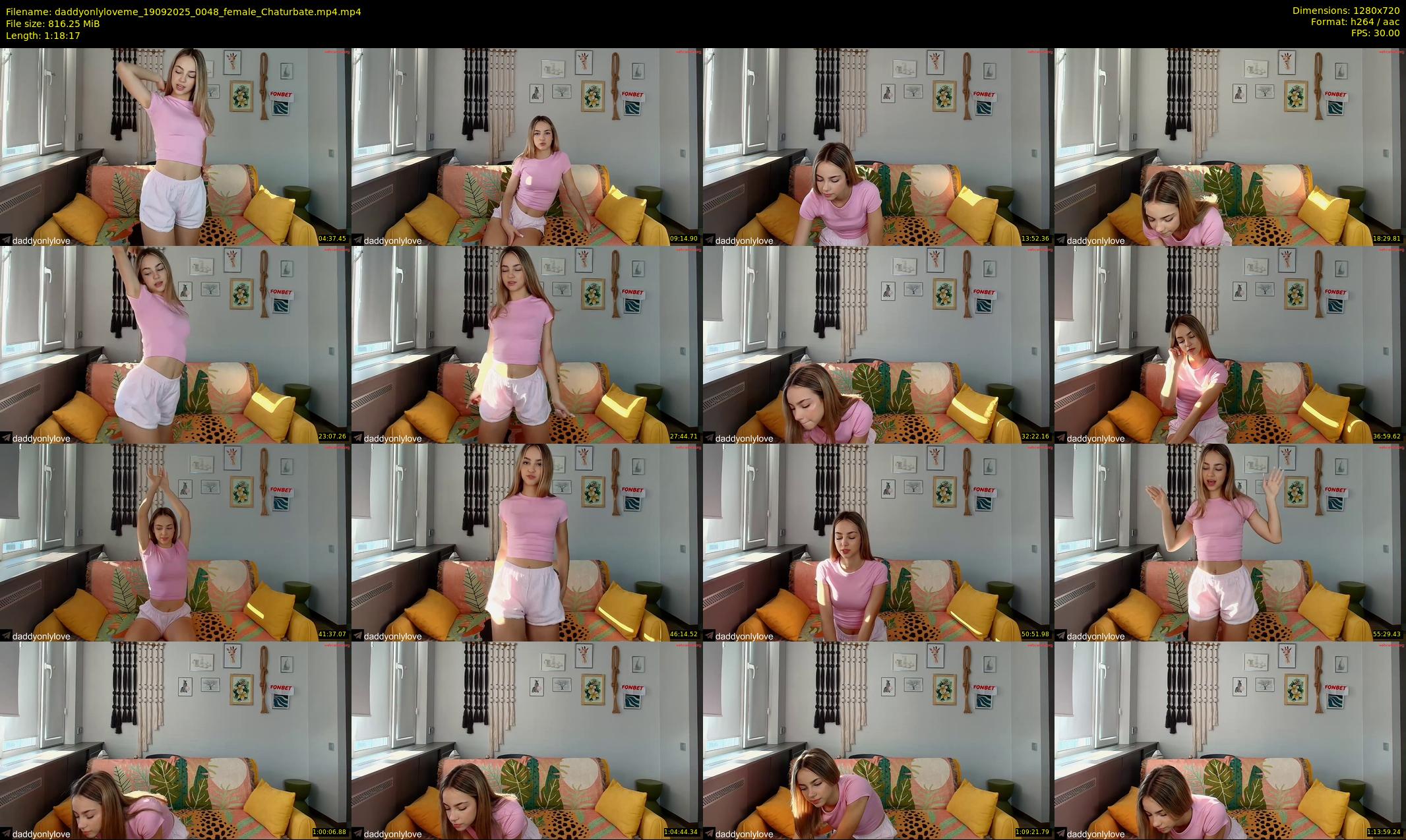 daddyonlyloveme — 79 minute Chaturbate female cam show recording, 720p, Sep 19, 2025