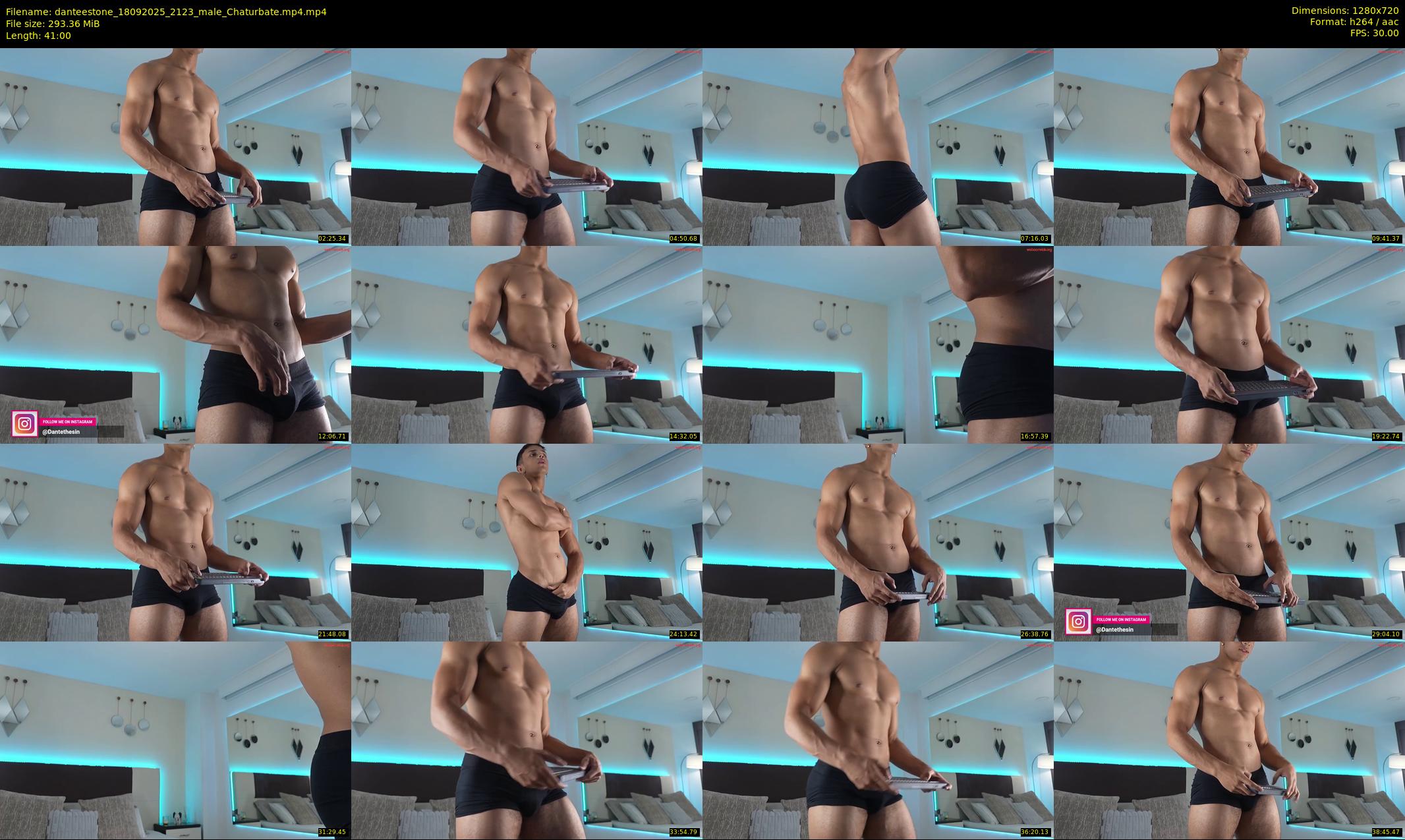 danteestone — 41 minute Chaturbate male cam show recording, 720p, Sep 18, 2025