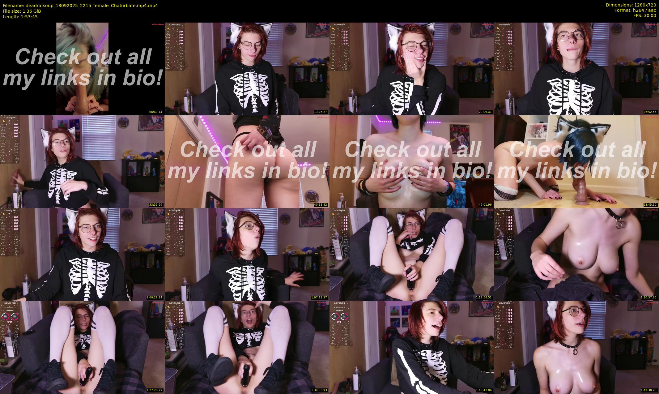 deadratsoup — 114 minute Chaturbate female cam show recording, 720p, Sep 18, 2025