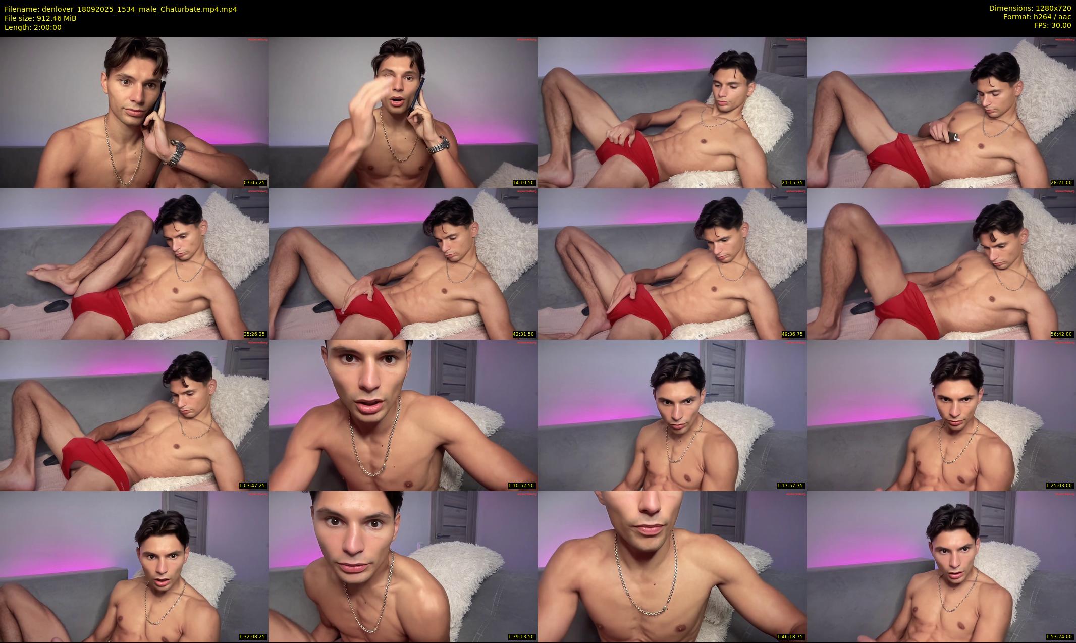 denlover — 120 minute Chaturbate male cam show recording, 720p, Sep 18, 2025