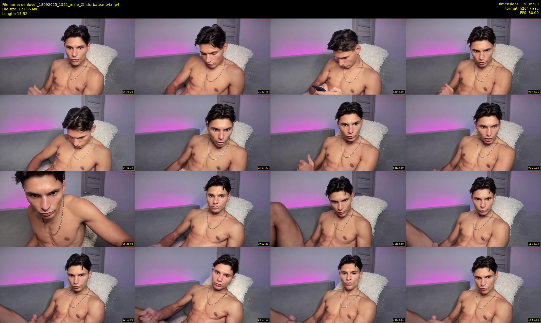denlover — 16 minute Chaturbate male cam show recording, 720p, Sep 18, 2025
