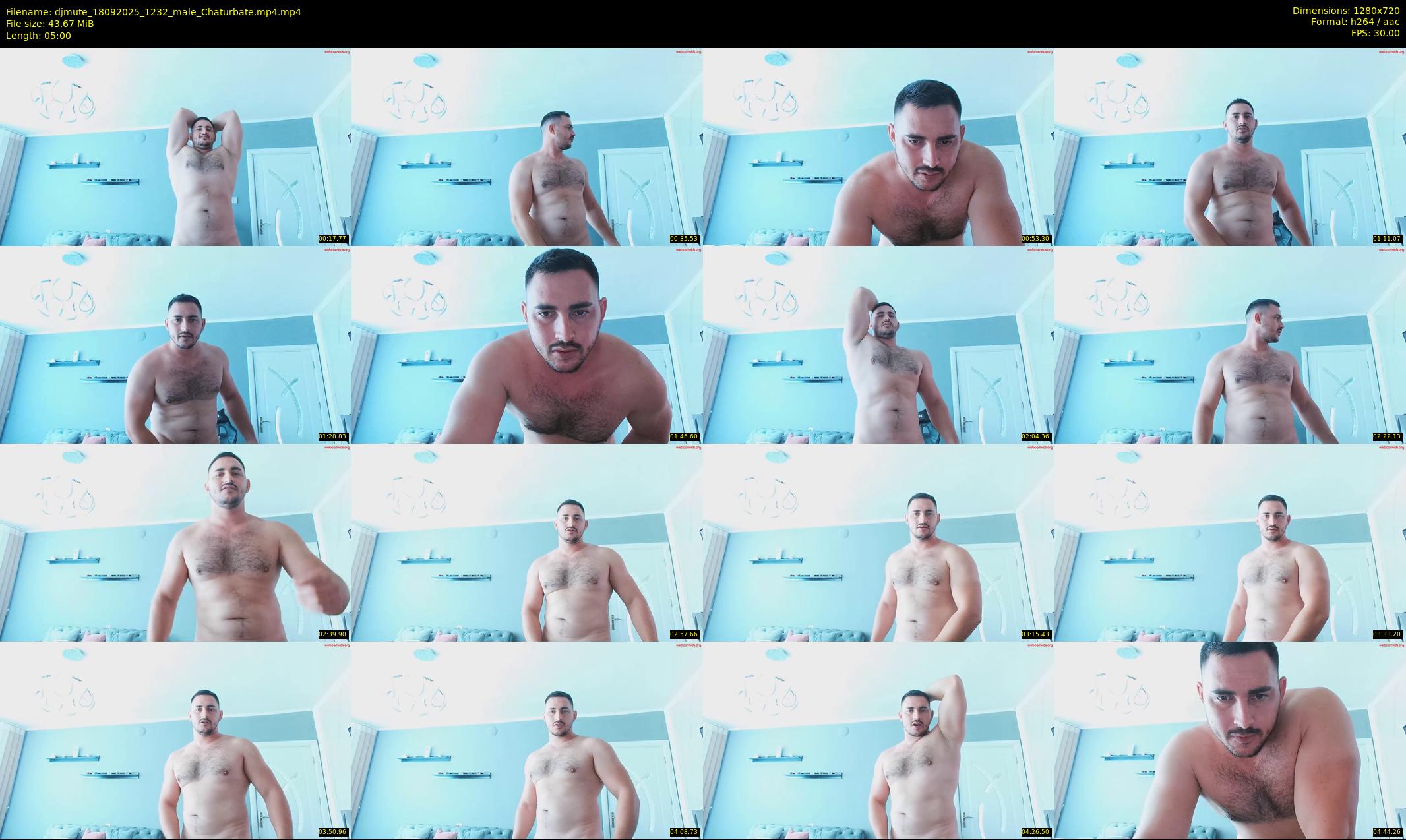 djmute — 5 minute Chaturbate male cam show recording, 720p, Sep 18, 2025