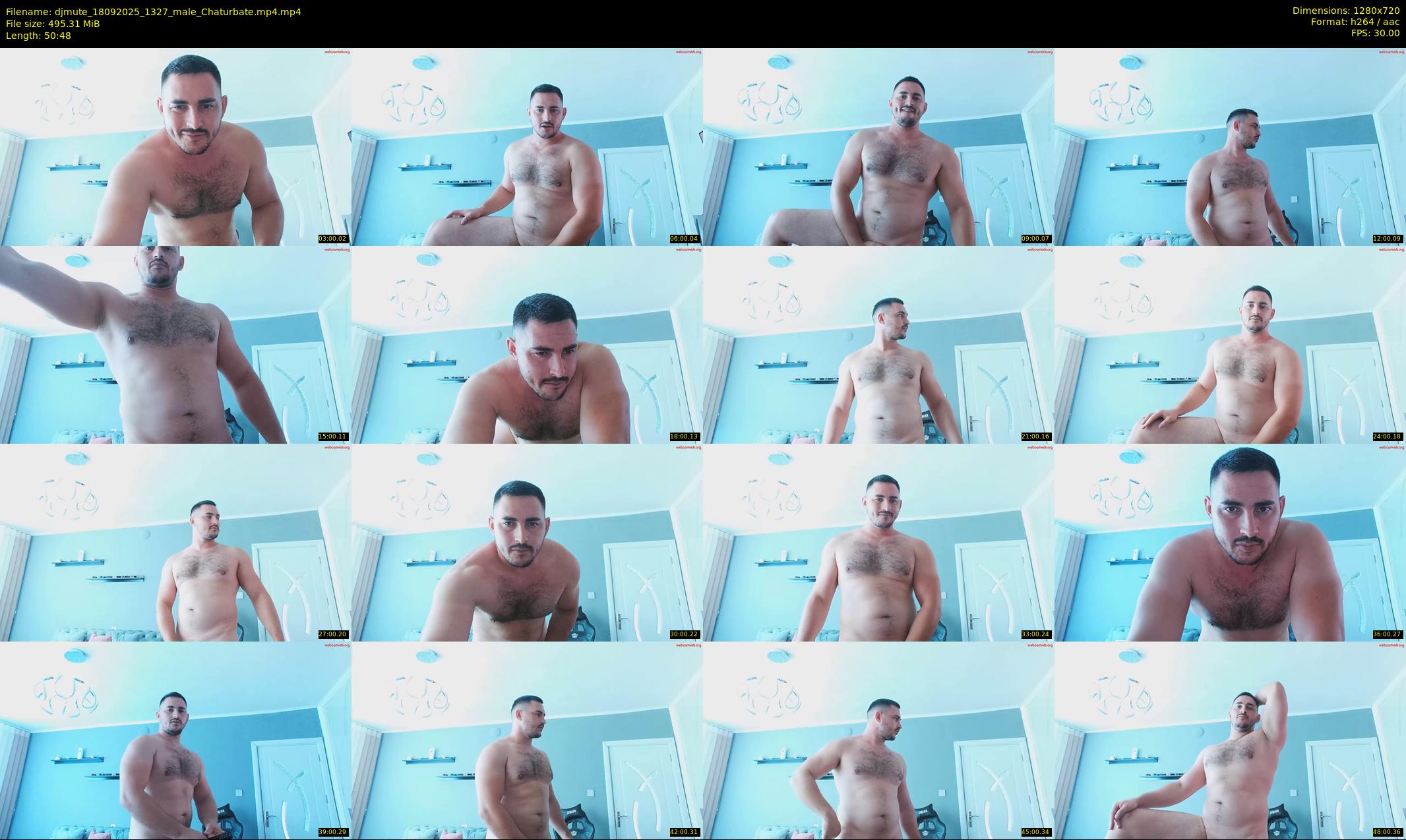 djmute — 51 minute Chaturbate male cam show recording, 720p, Sep 18, 2025