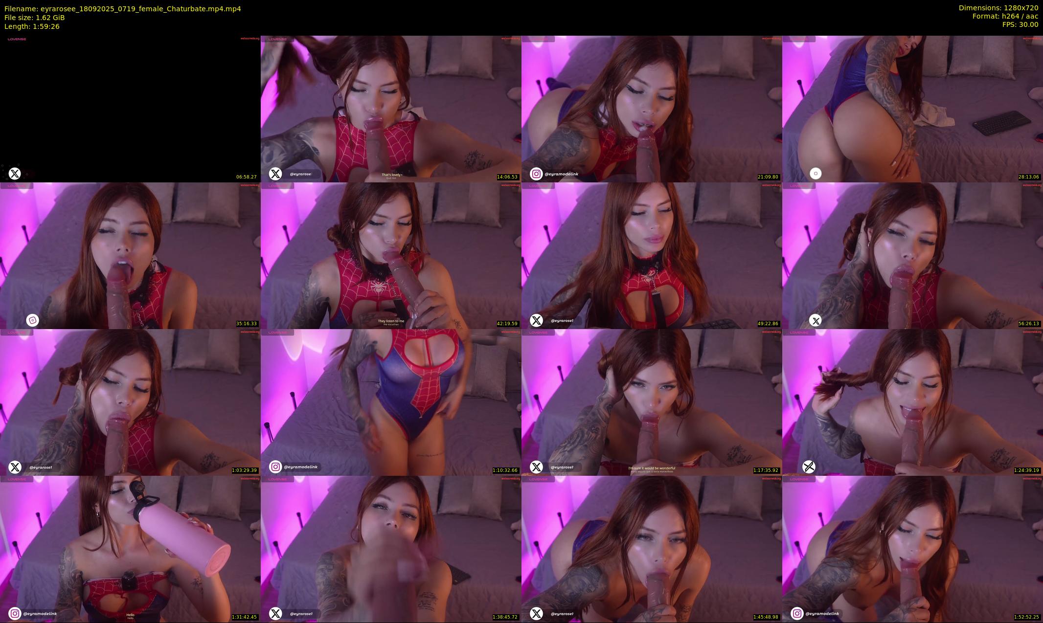 eyrarosee — 120 minute Chaturbate female cam show recording, 720p, Sep 18, 2025