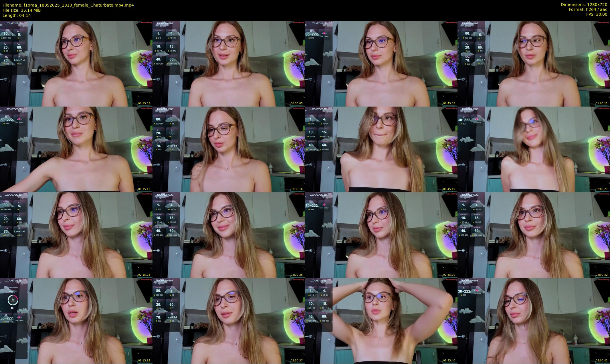f1oraa — 5 minute Chaturbate female cam show recording, 720p, Sep 18, 2025
