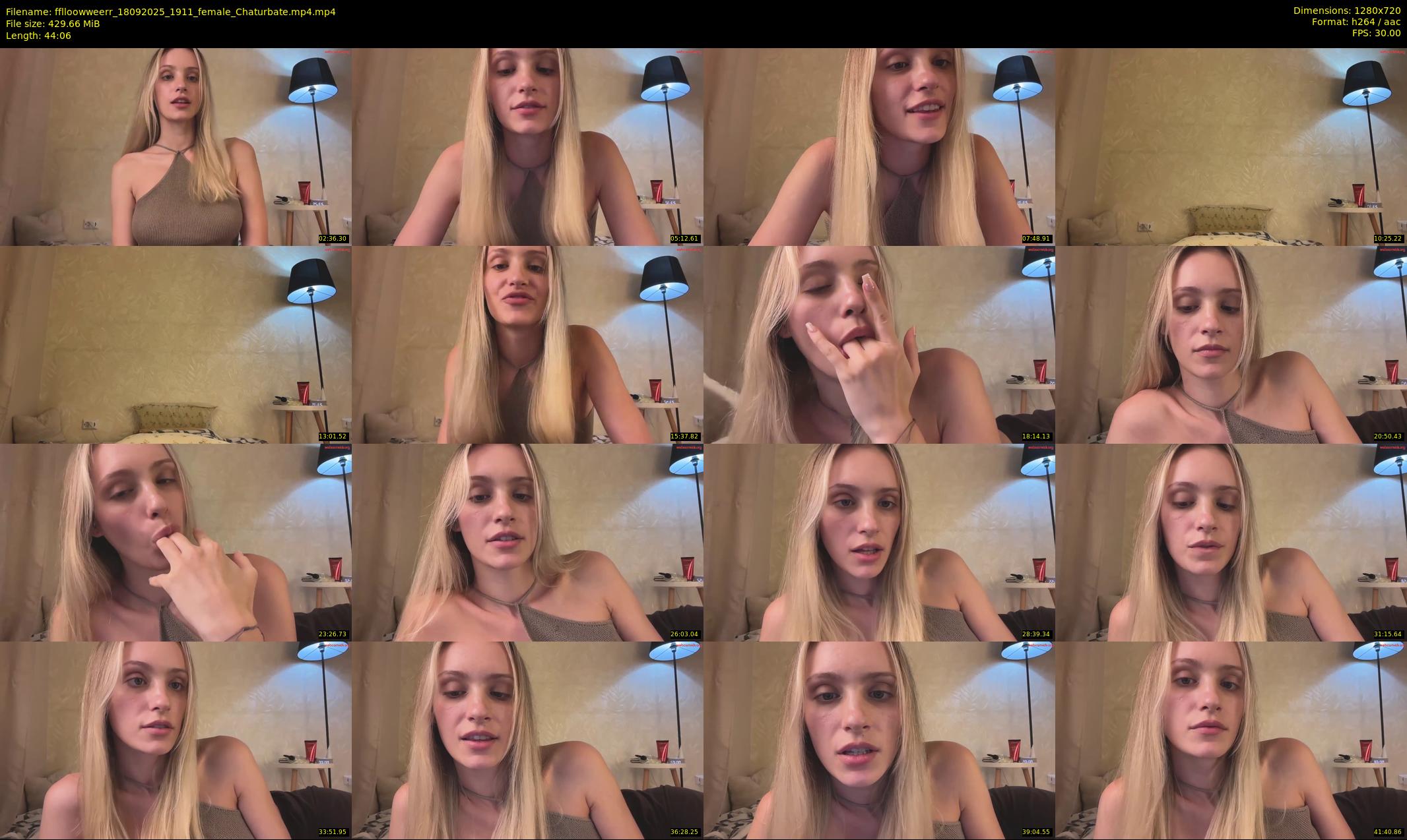 fflloowweerr — 45 minute Chaturbate couple cam show recording, 720p, Sep 18, 2025