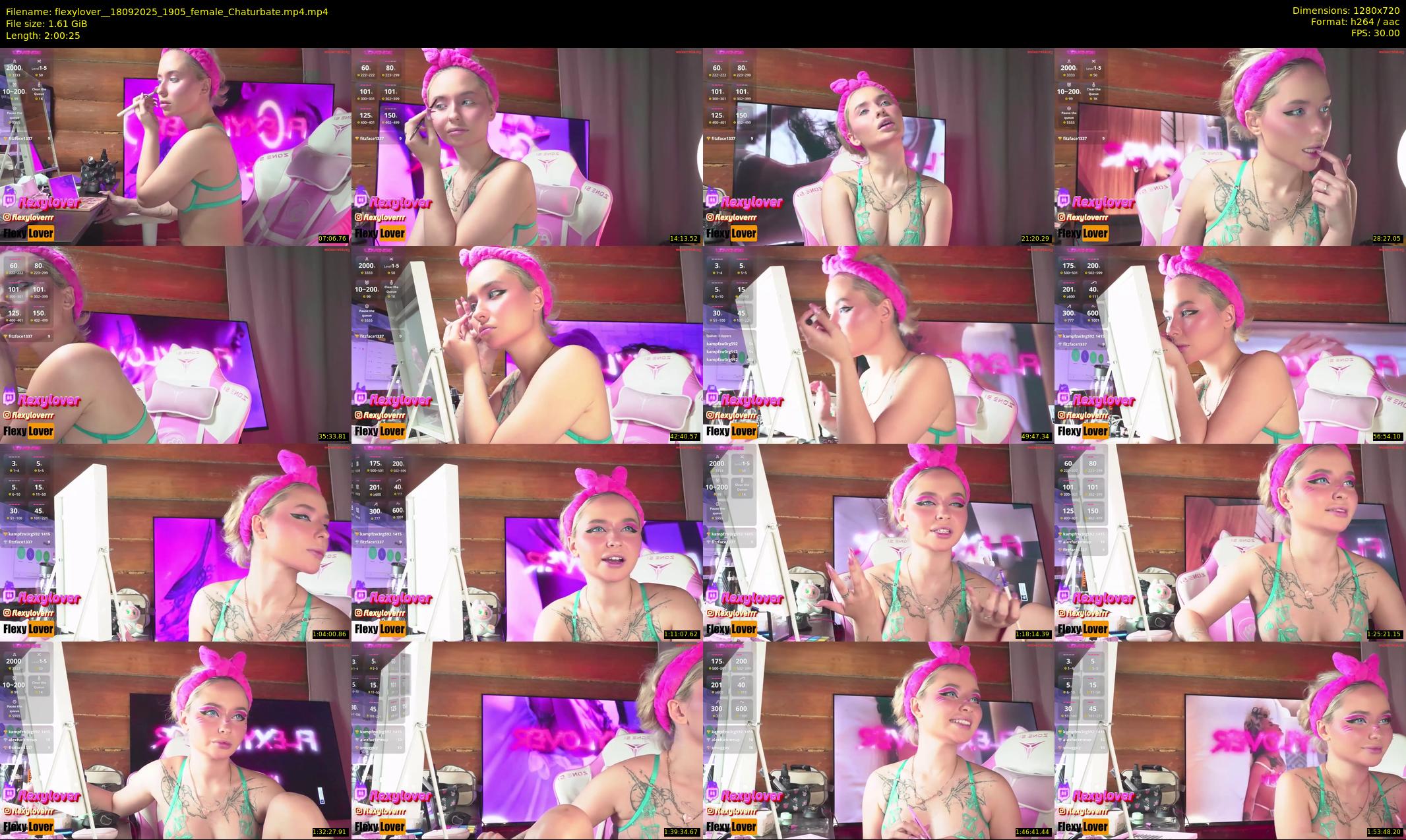 flexylover_ — 121 minute Chaturbate female cam show recording, 720p, Sep 18, 2025