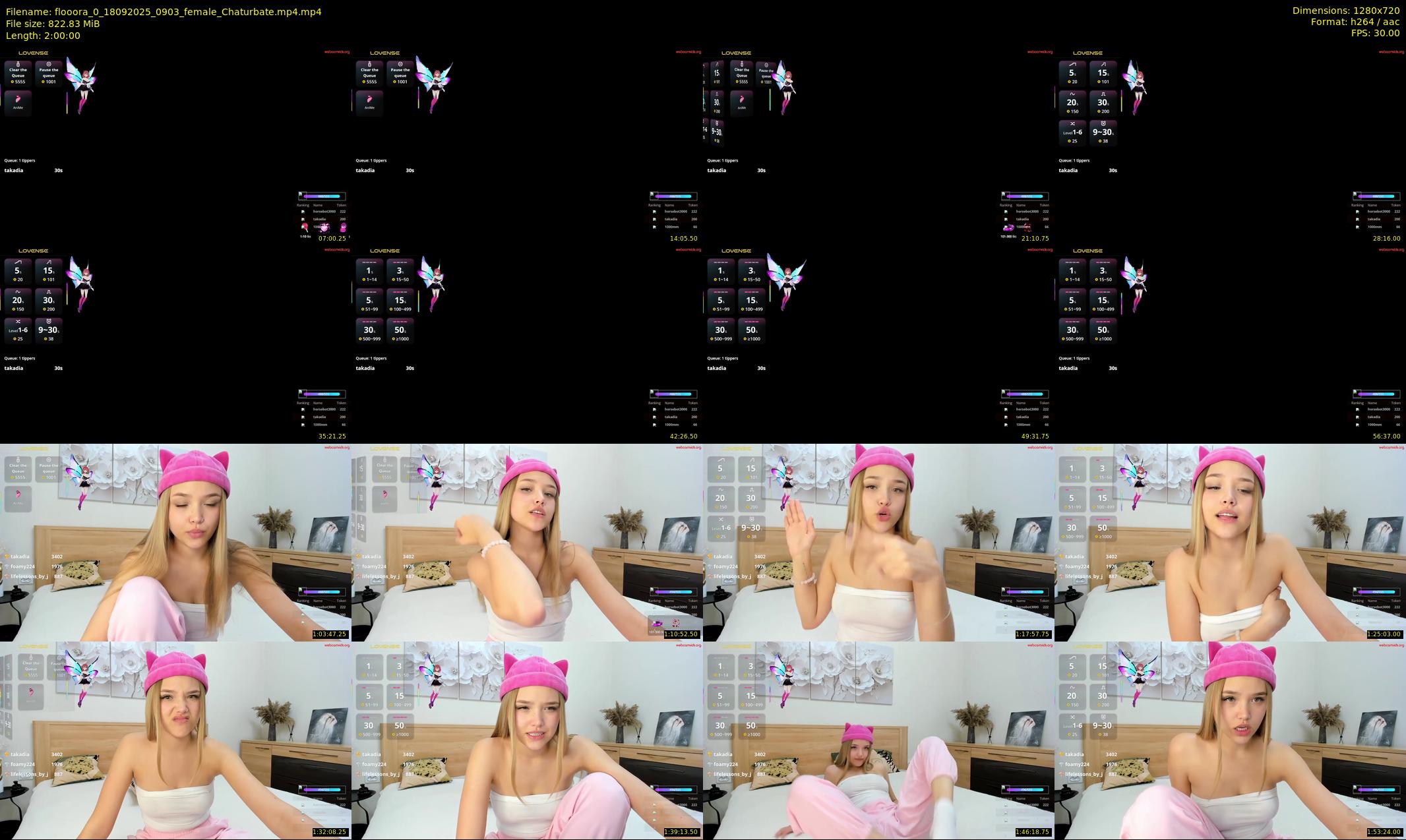 flooora_0 — 120 minute Chaturbate couple cam show recording, 720p, Sep 18, 2025