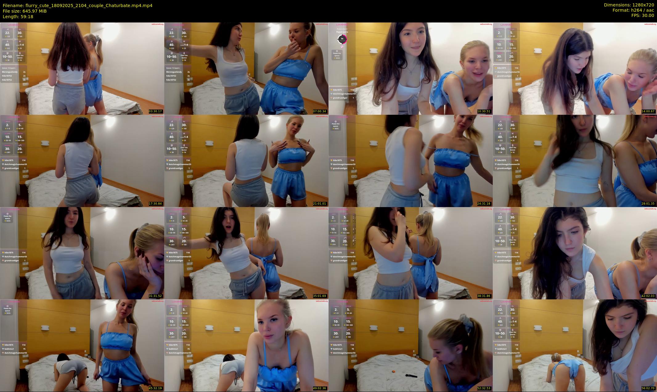 flurry_cute — 60 minute Chaturbate couple cam show recording, 720p, Sep 18, 2025