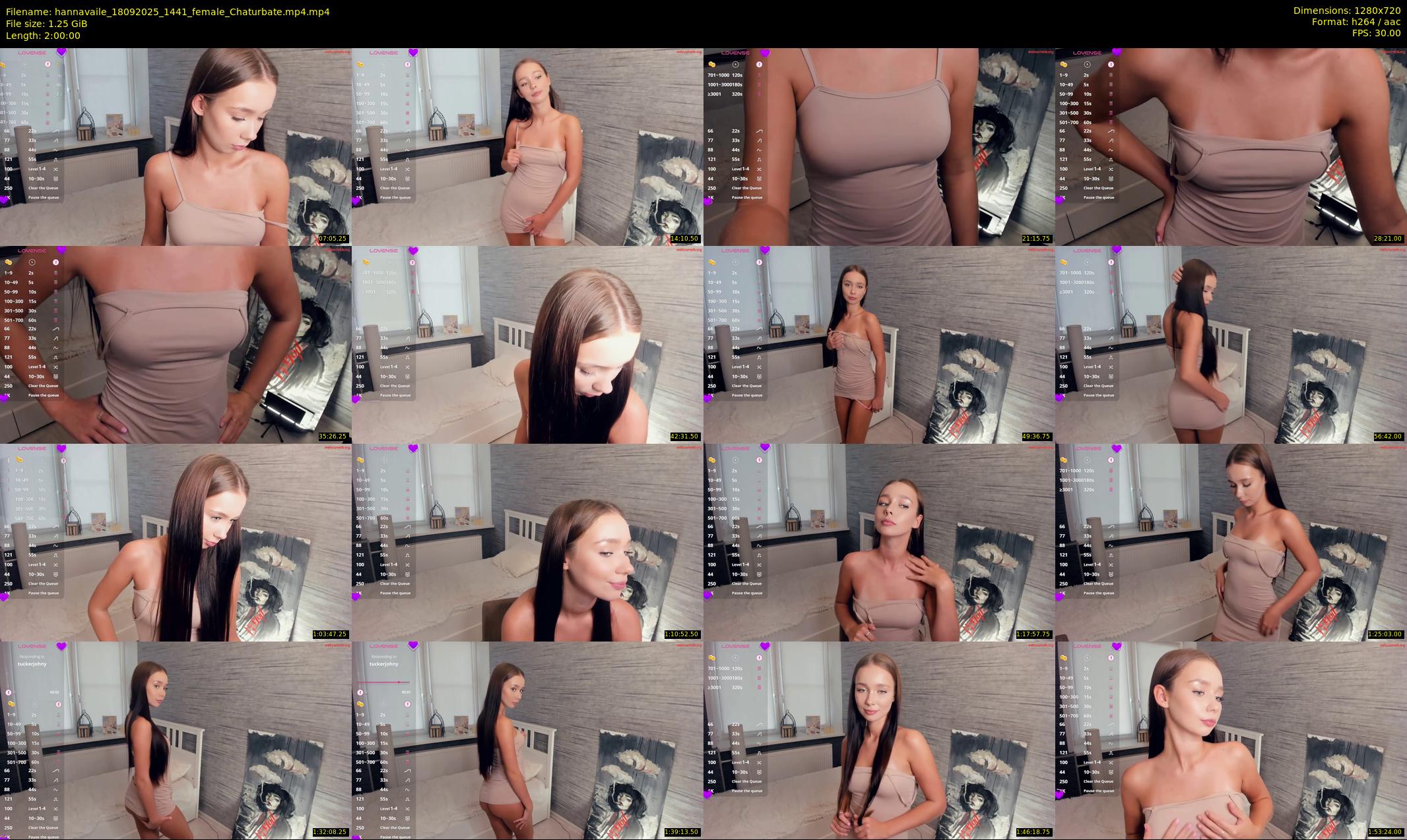 hannavaile — 120 minute Chaturbate female cam show recording, 720p, Sep 18, 2025