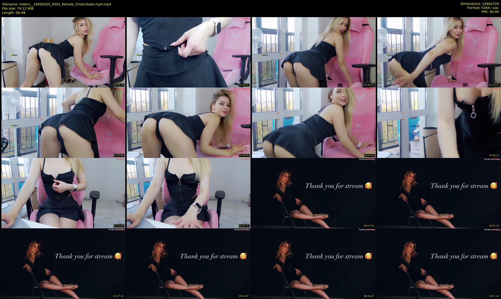 haters_ — 10 minute Chaturbate female cam show recording, 720p, Sep 19, 2025