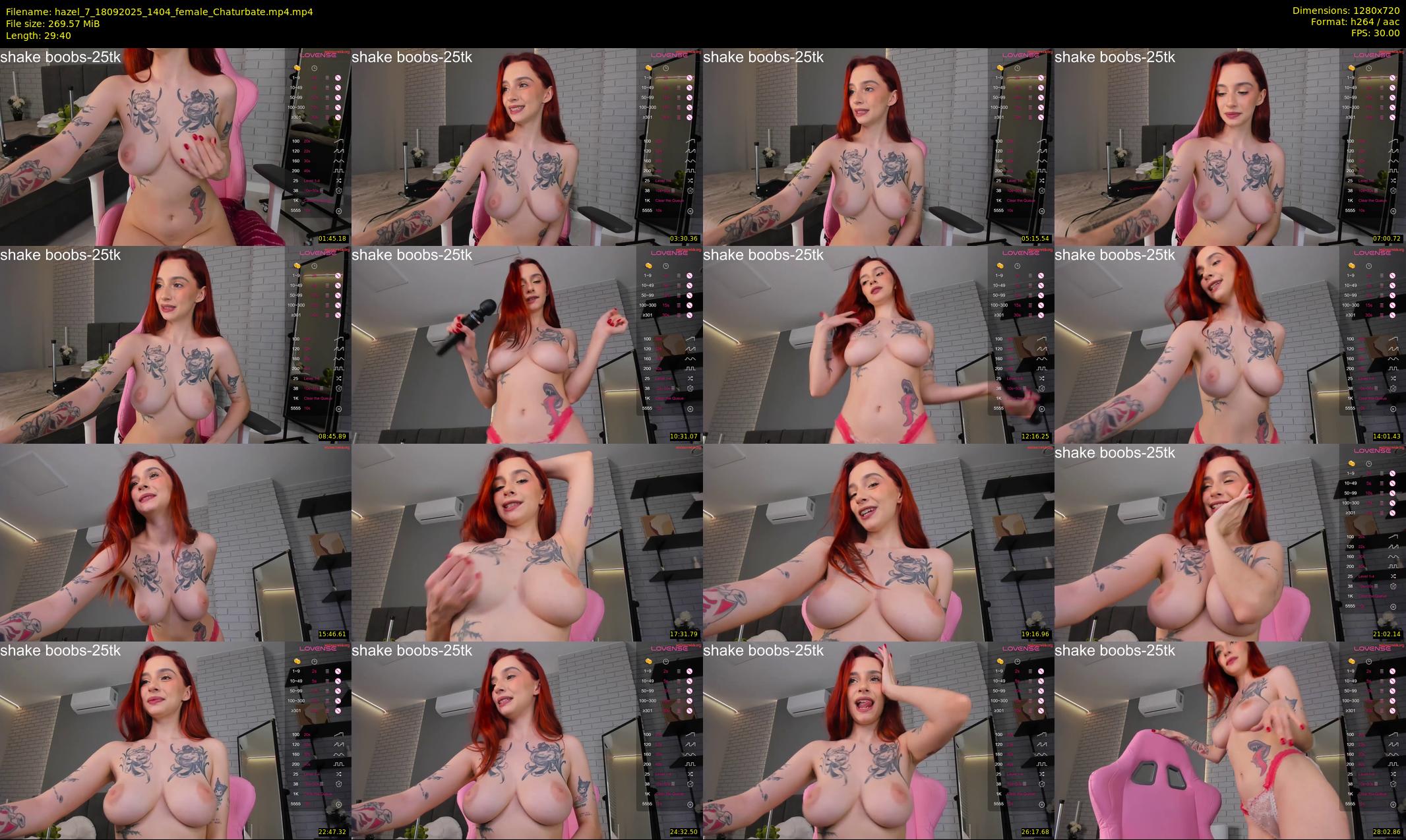 hazel_7 — 30 minute Chaturbate female cam show recording, 720p, Sep 18, 2025