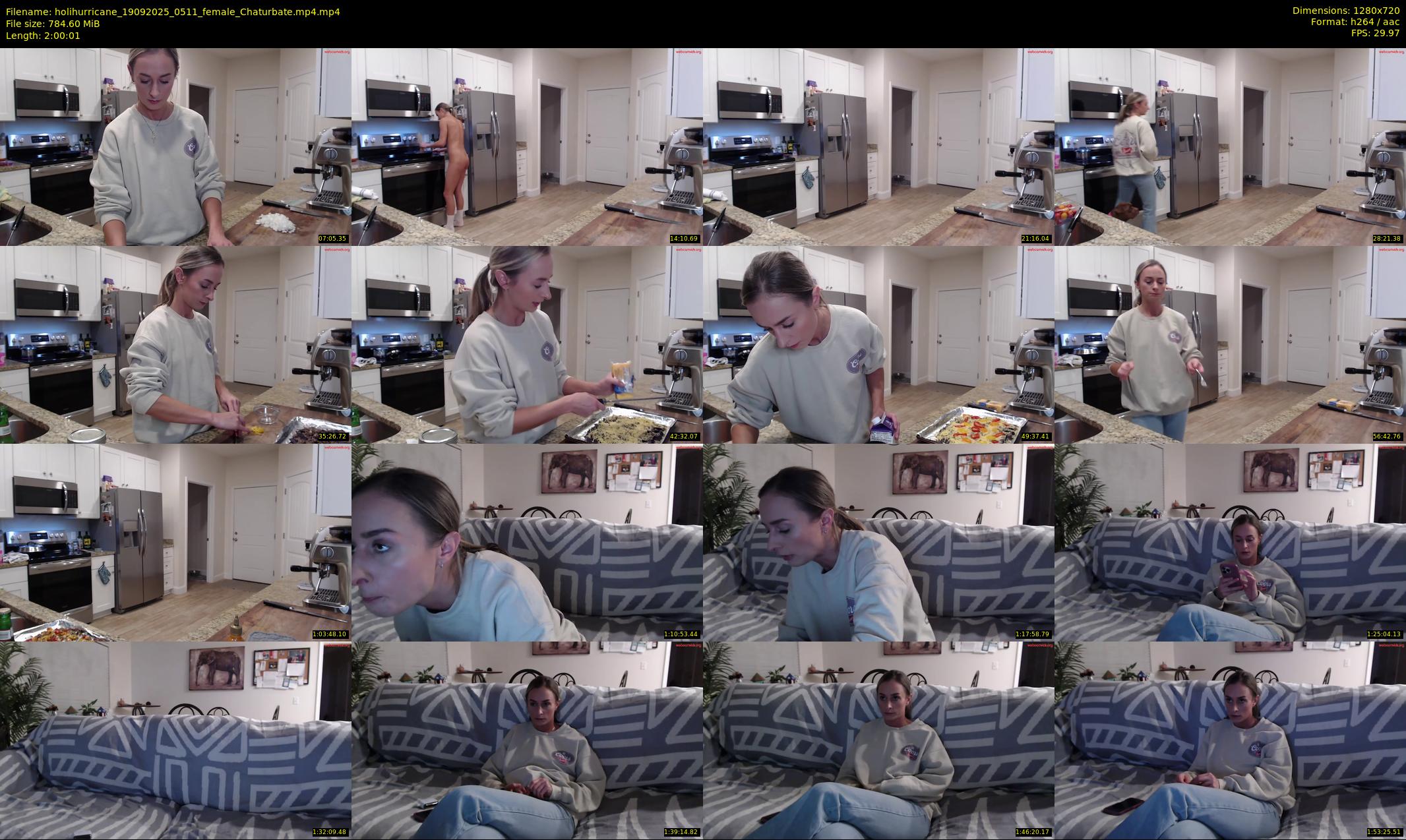 holihurricane — 121 minute Chaturbate female cam show recording, 720p, Sep 19, 2025