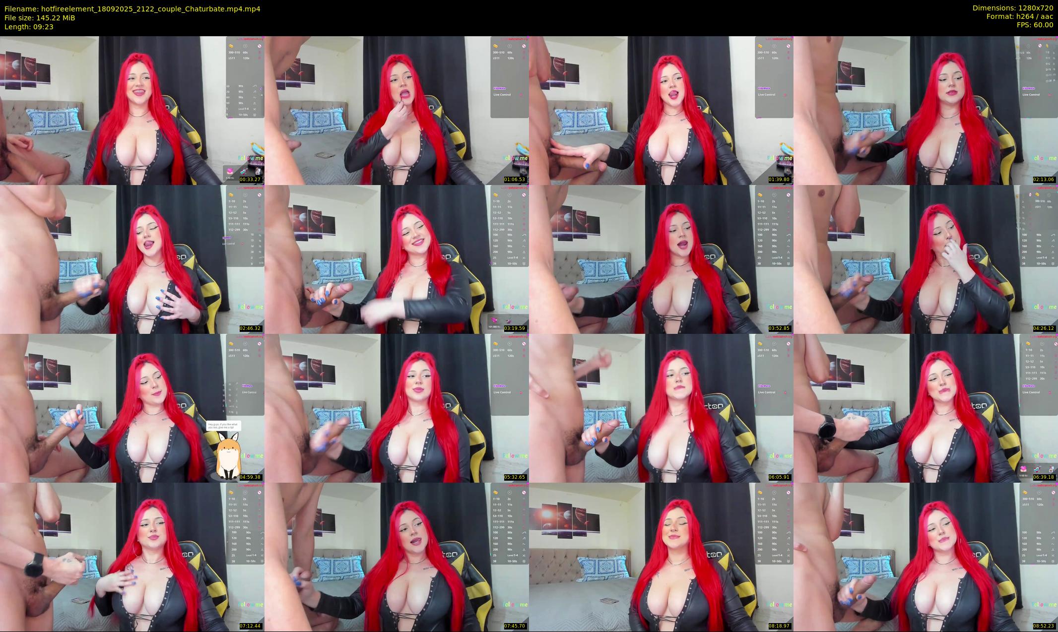 hotfireelement — 10 minute Chaturbate couple cam show recording, 720p, Sep 18, 2025