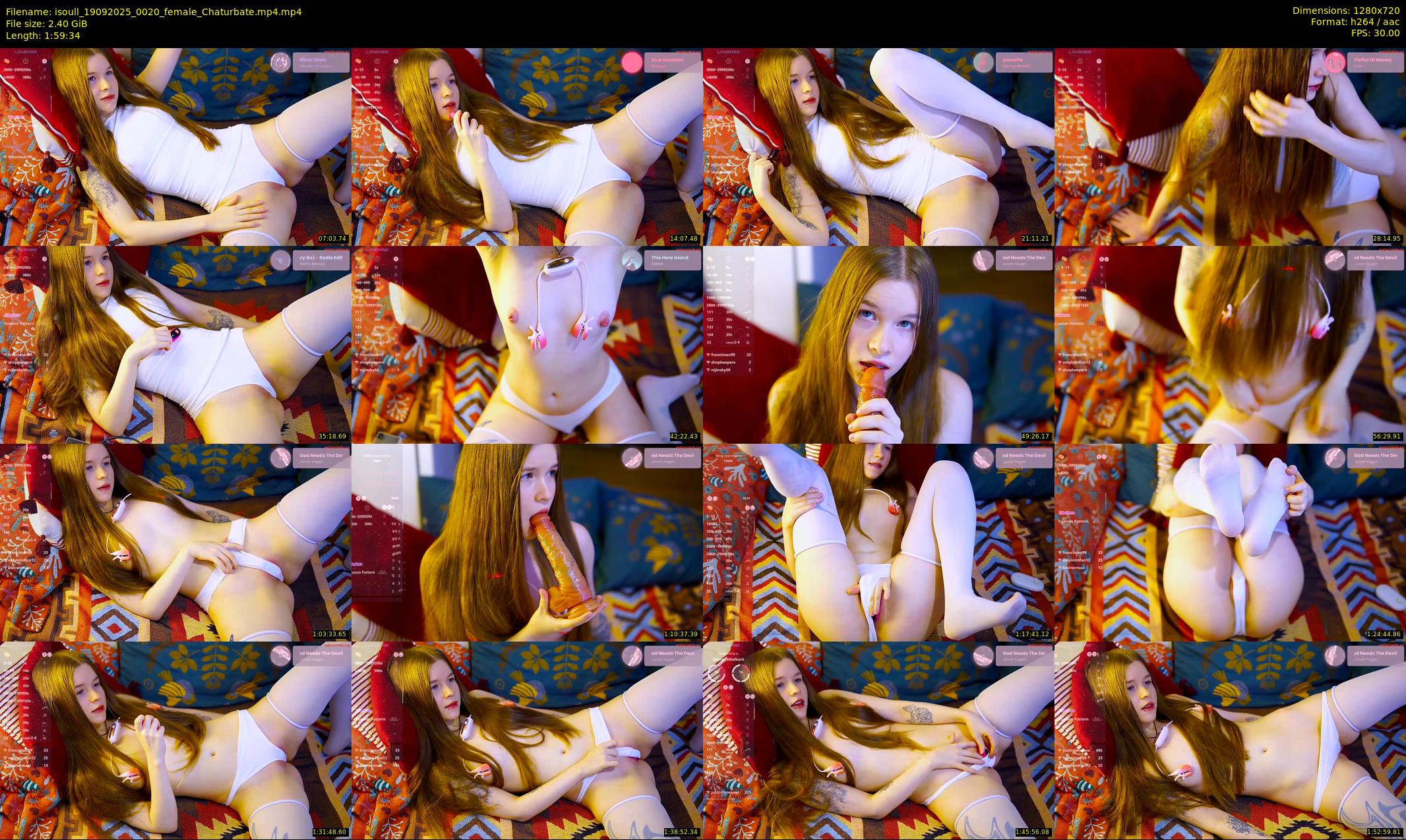 isoull — 120 minute Chaturbate female cam show recording, 720p, Sep 19, 2025