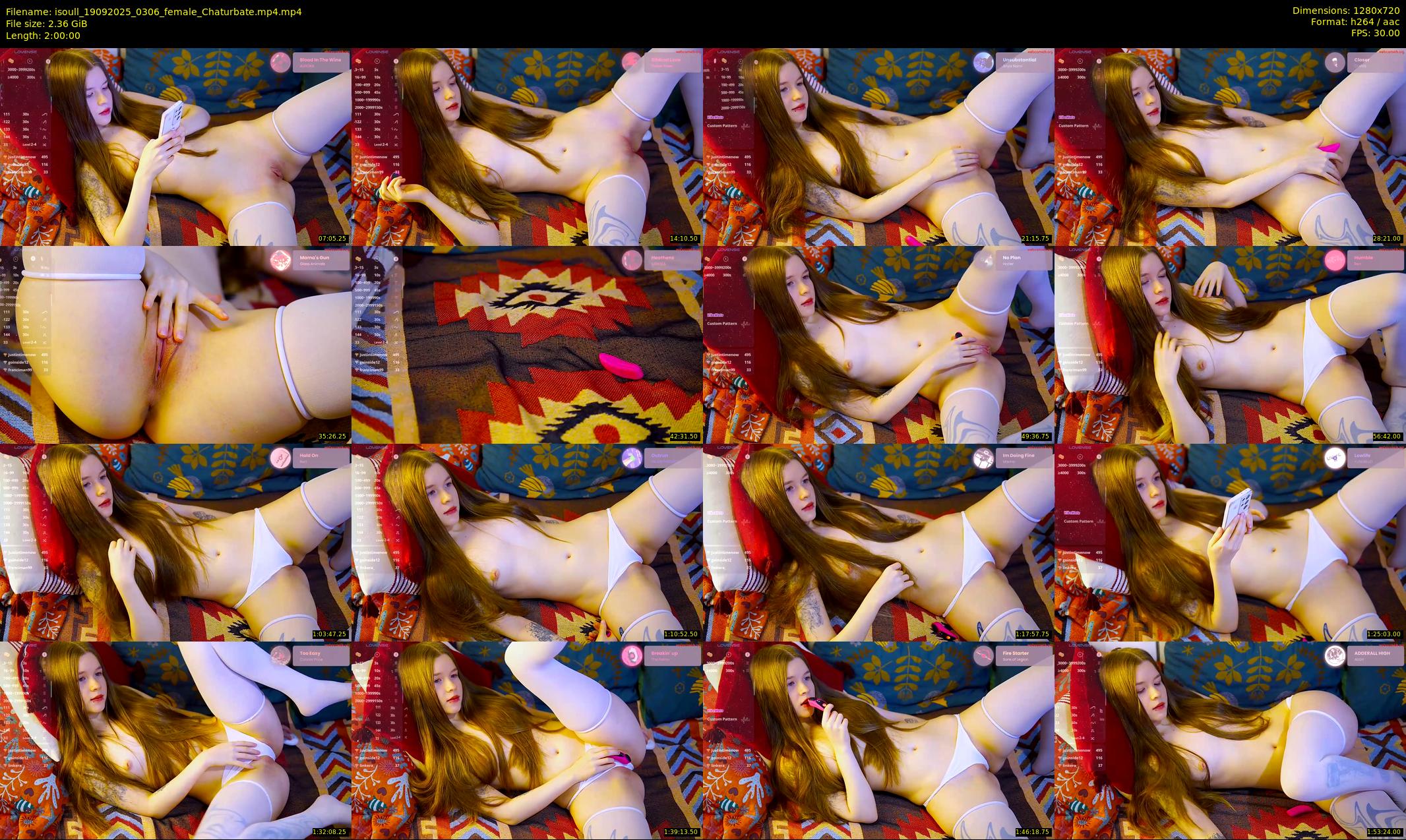 isoull — 120 minute Chaturbate female cam show recording, 720p, Sep 19, 2025