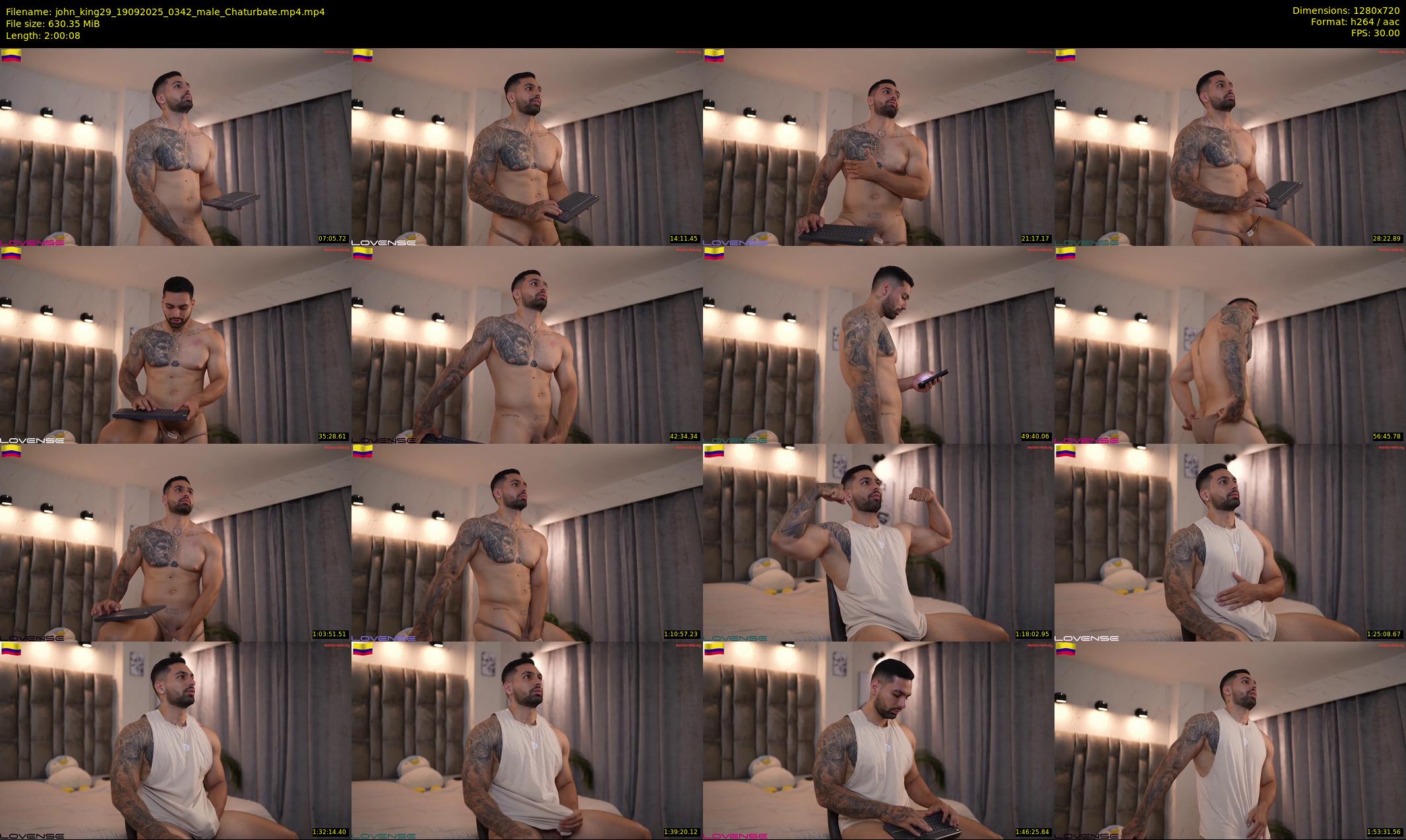 john_king29 — 121 minute Chaturbate male cam show recording, 720p, Sep 19, 2025