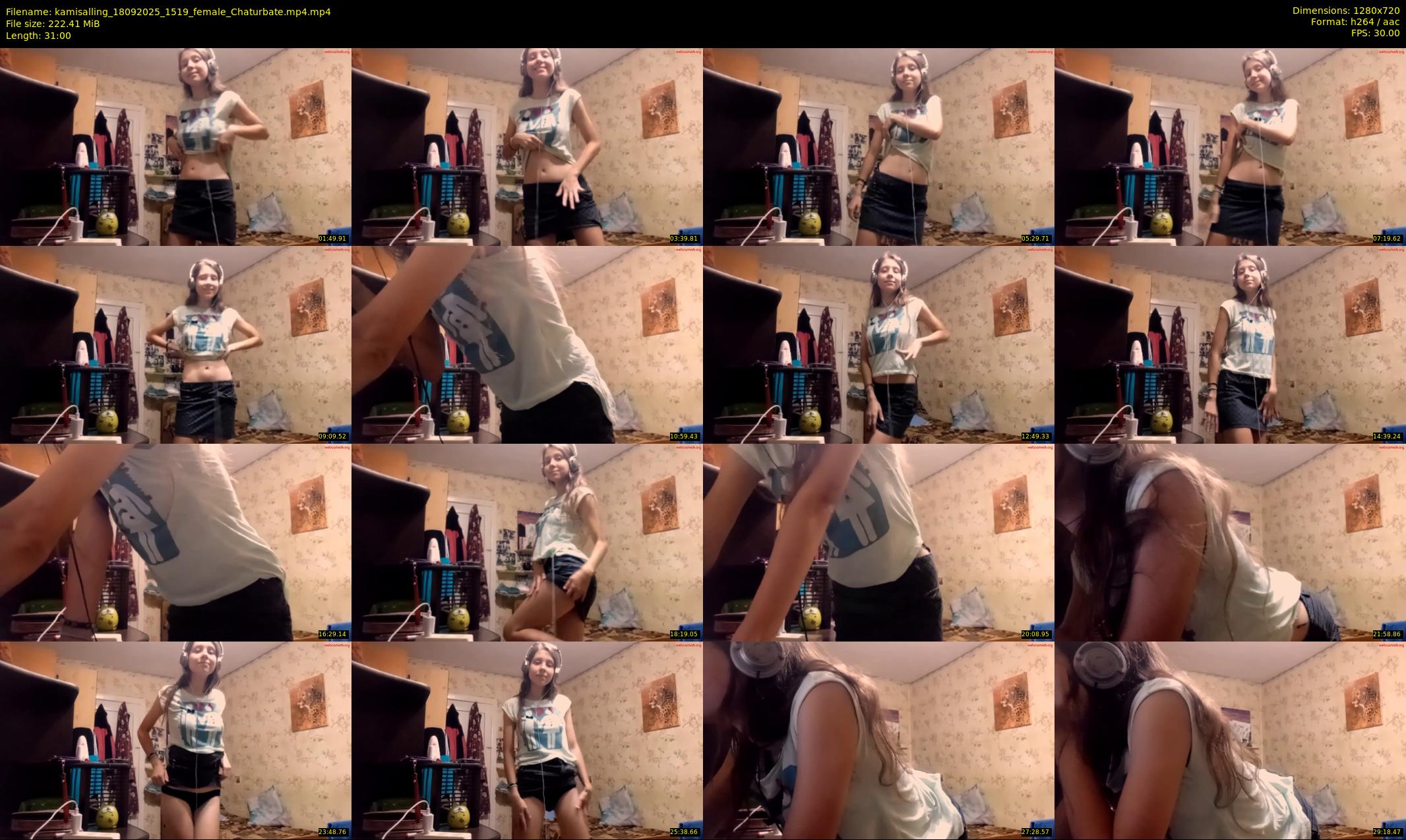 kamisalling — 31 minute Chaturbate female cam show recording, 720p, Sep 18, 2025