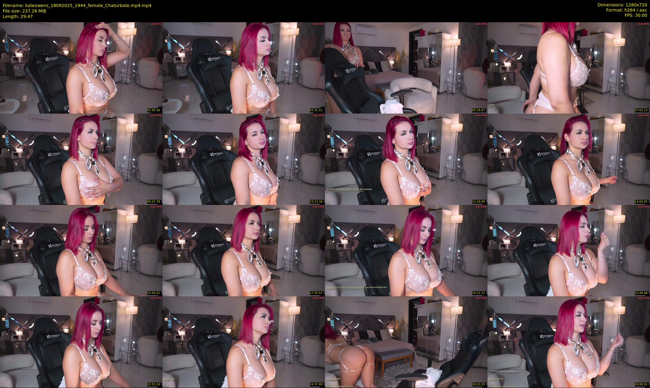 kateowens — 30 minute Chaturbate female cam show recording, 720p, Sep 18, 2025
