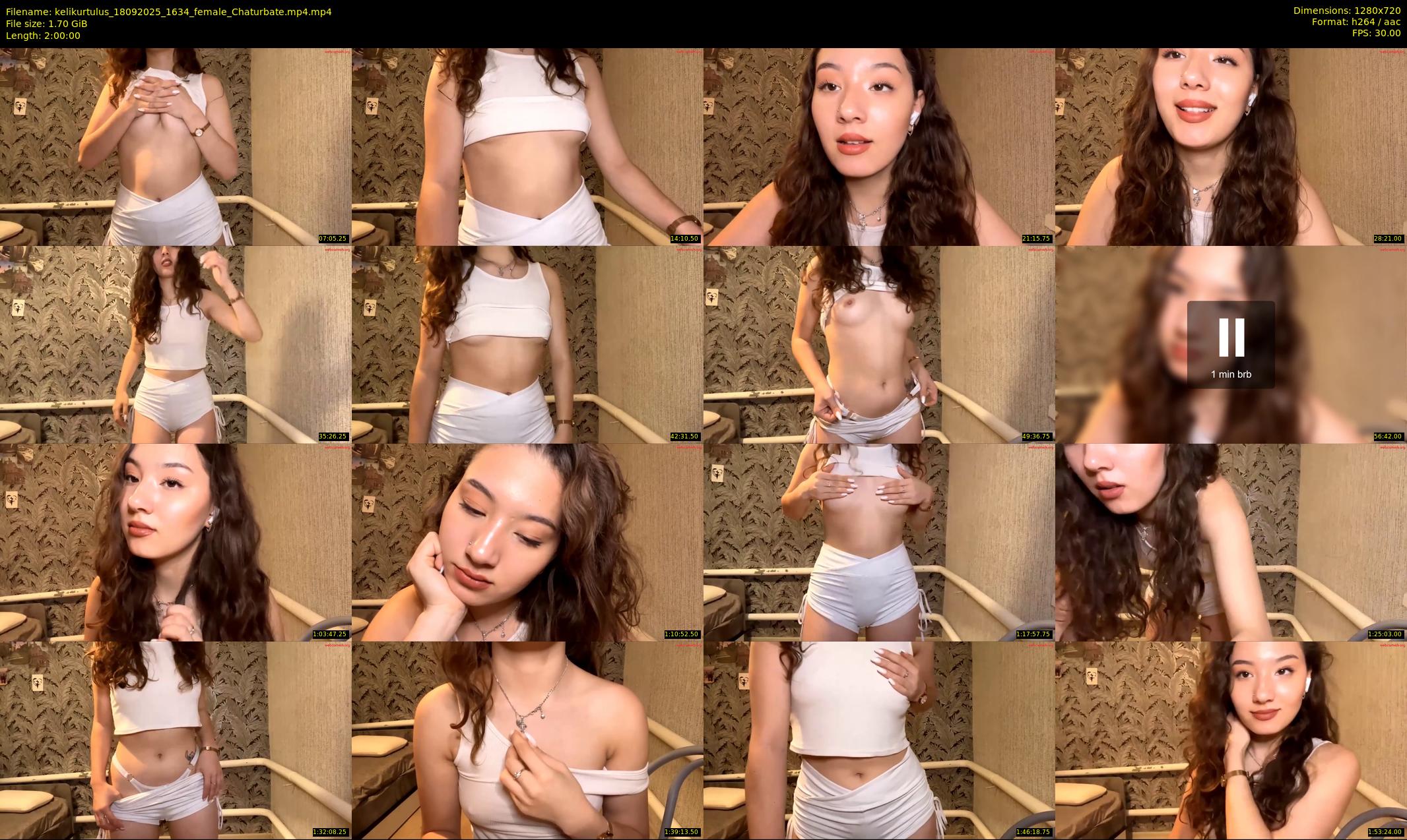 kelikurtulus — 120 minute Chaturbate female cam show recording, 720p, Sep 18, 2025