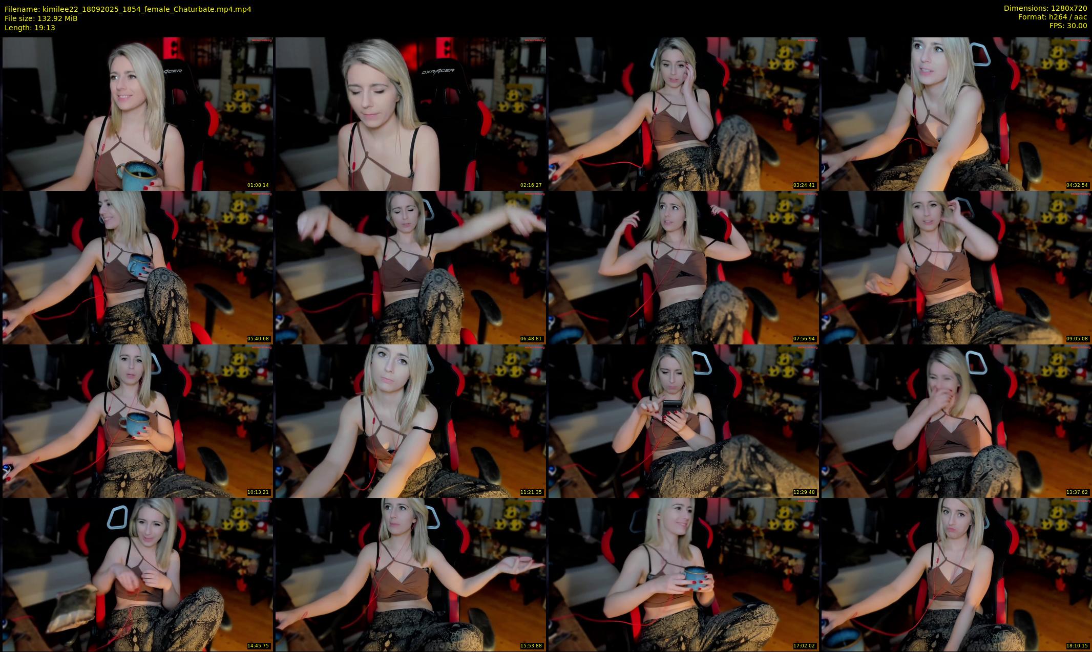 kimilee22 — 20 minute Chaturbate female cam show recording, 720p, Sep 18, 2025