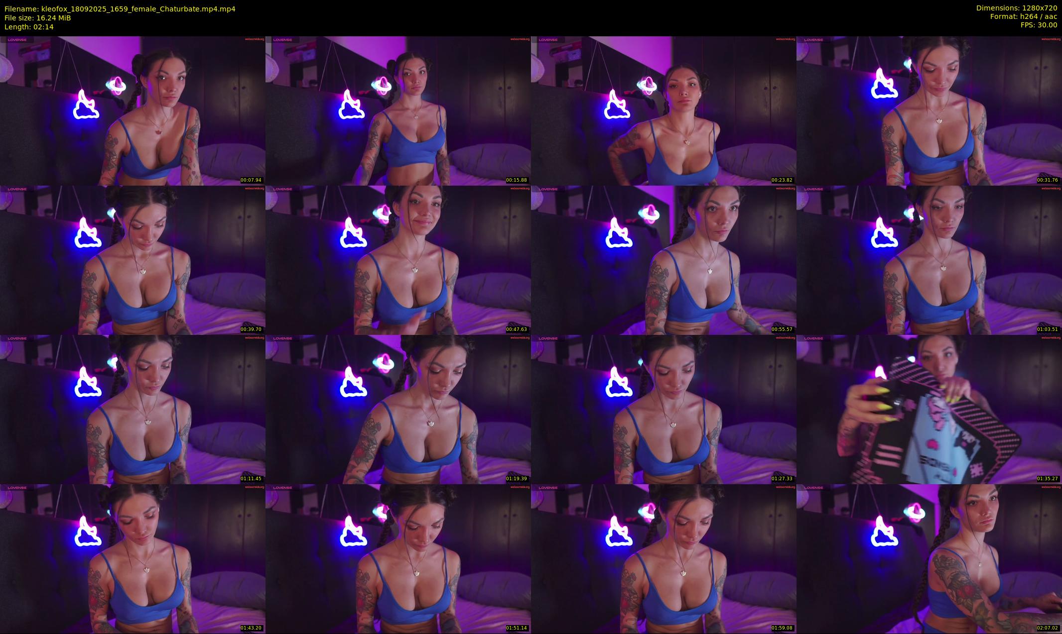 kleofox — 3 minute Chaturbate female cam show recording, 720p, Sep 18, 2025