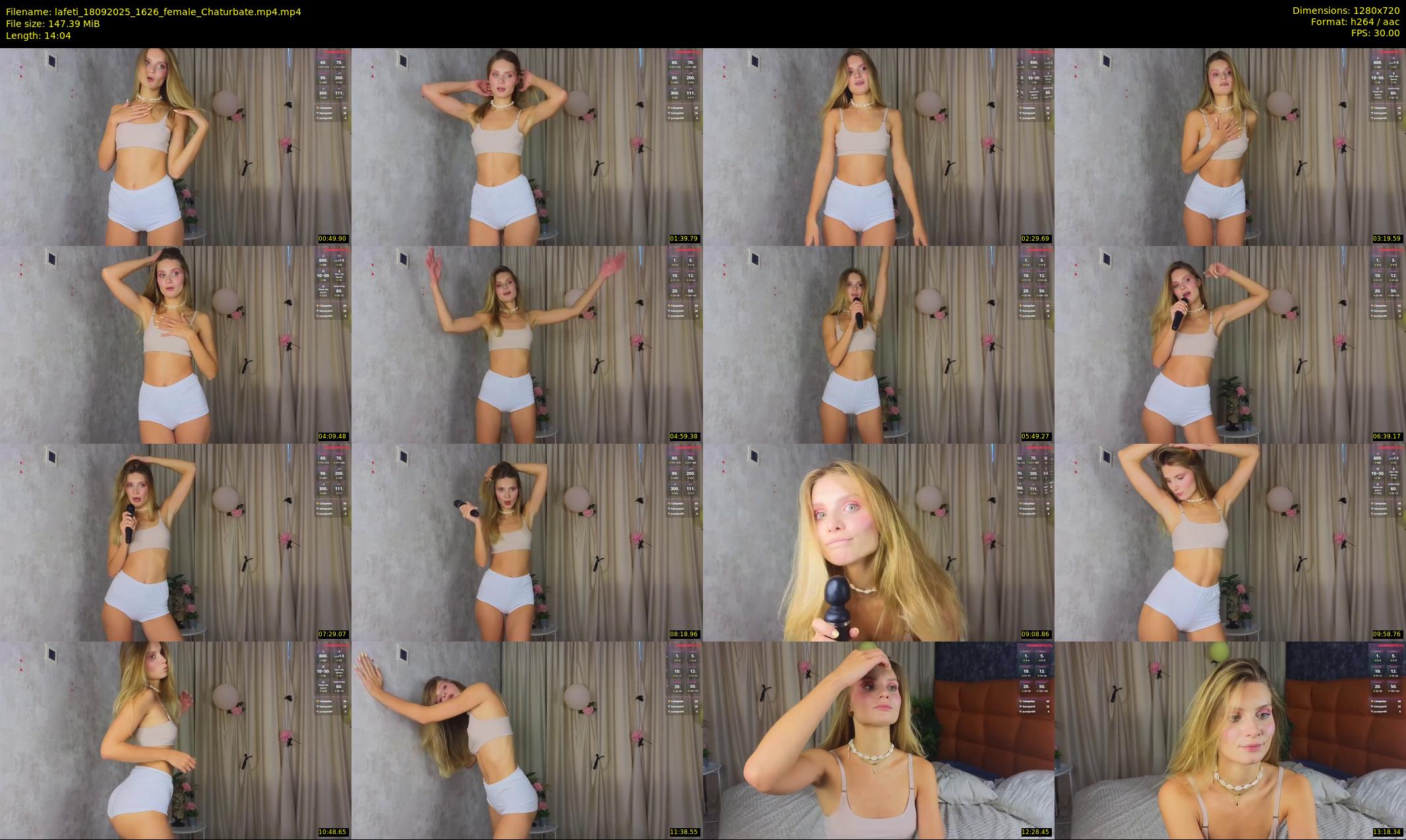 lafeti — 15 minute Chaturbate female cam show recording, 720p, Sep 18, 2025