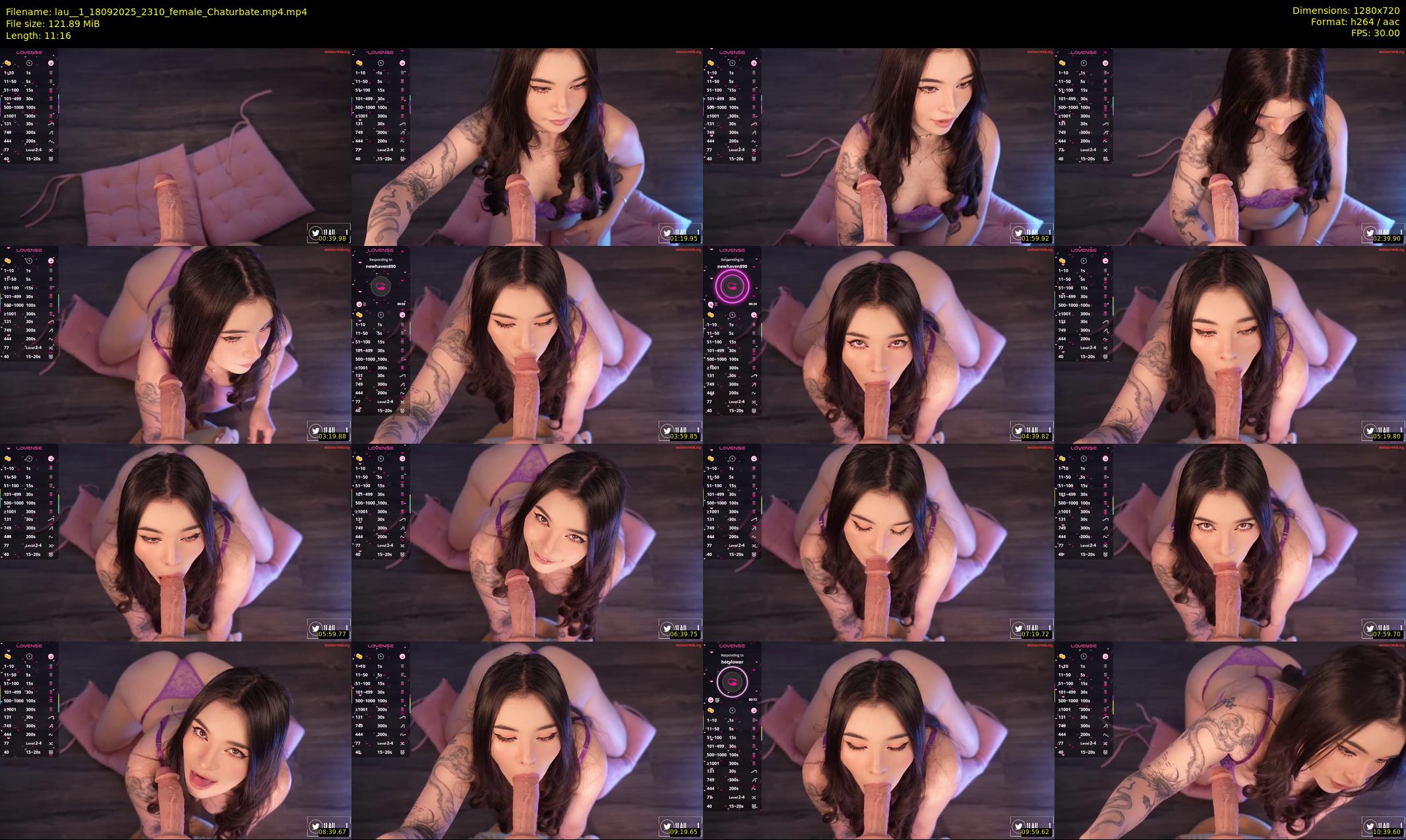 lau__1 — 12 minute Chaturbate female cam show recording, 720p, Sep 18, 2025