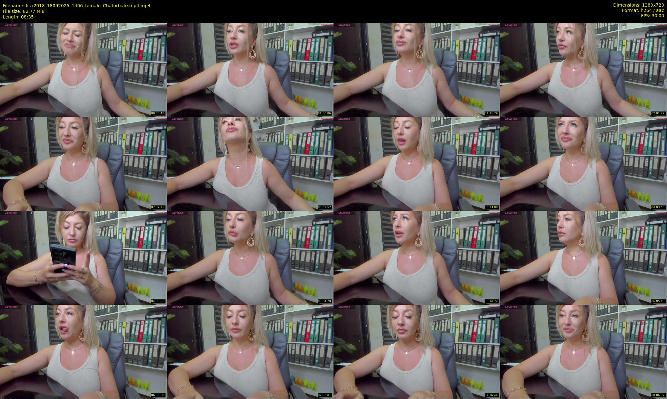 lisa2018 — 9 minute Chaturbate female cam show recording, 720p, Sep 18, 2025