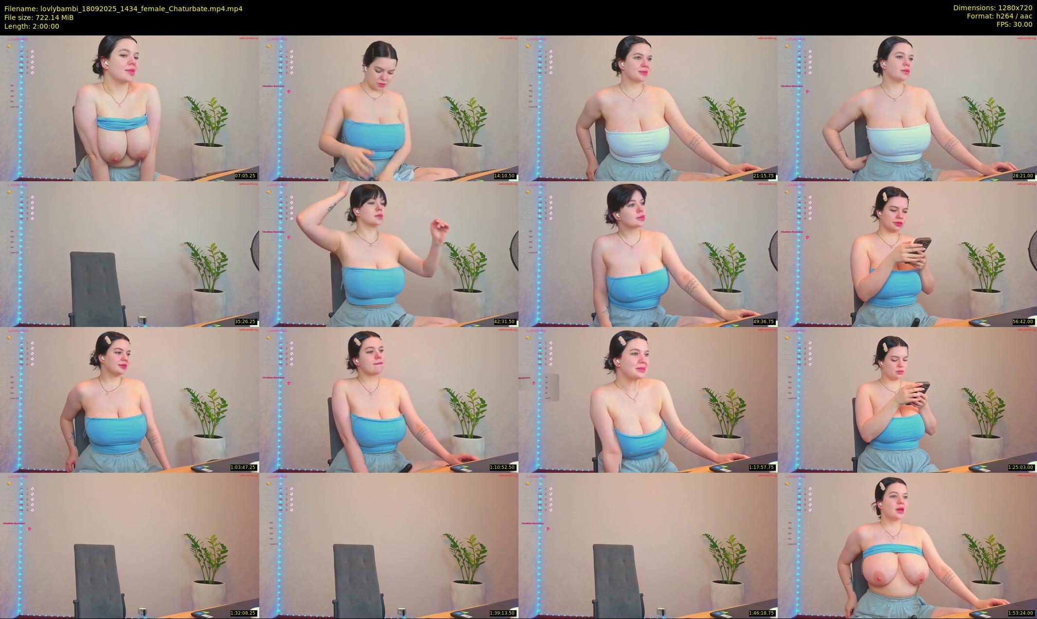 lovlybambi — 120 minute Chaturbate female cam show recording, 720p, Sep 18, 2025